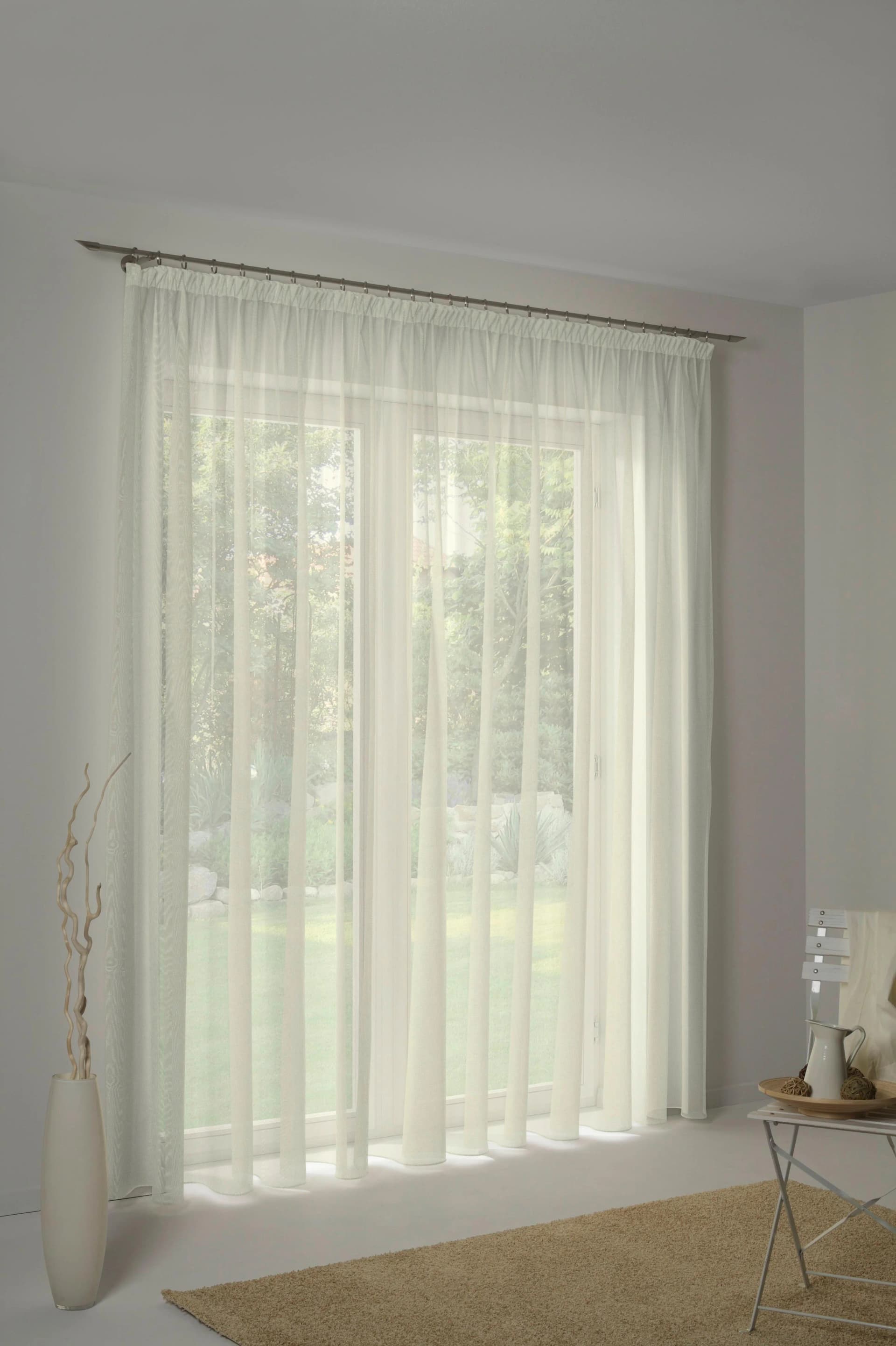 WIRTH Vorhang Bettina Gr. 6 Beige Champagner 450cm Polyester