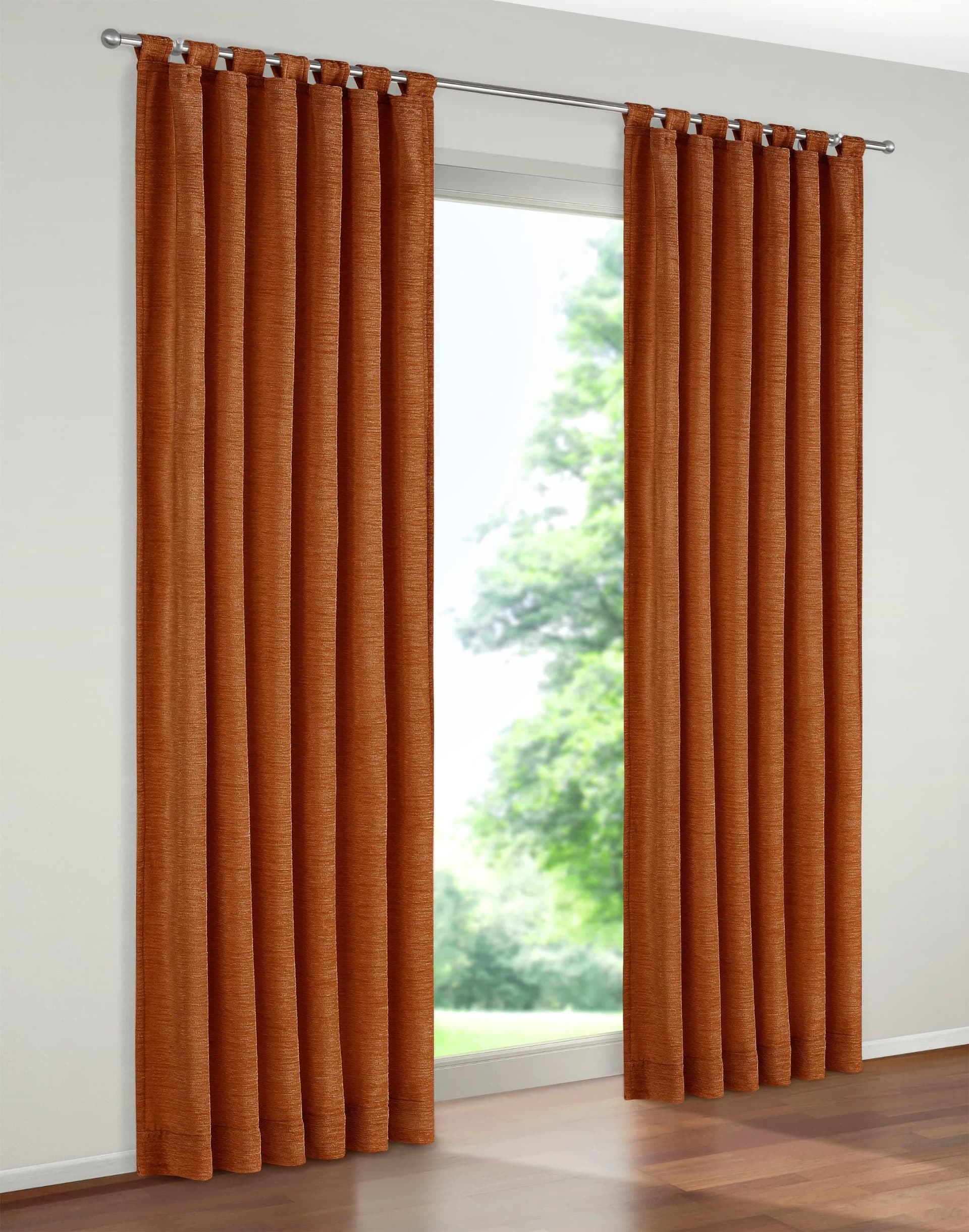 WIRTH Vorhang Trondheim 328 g/m² Rotbraun Chenille