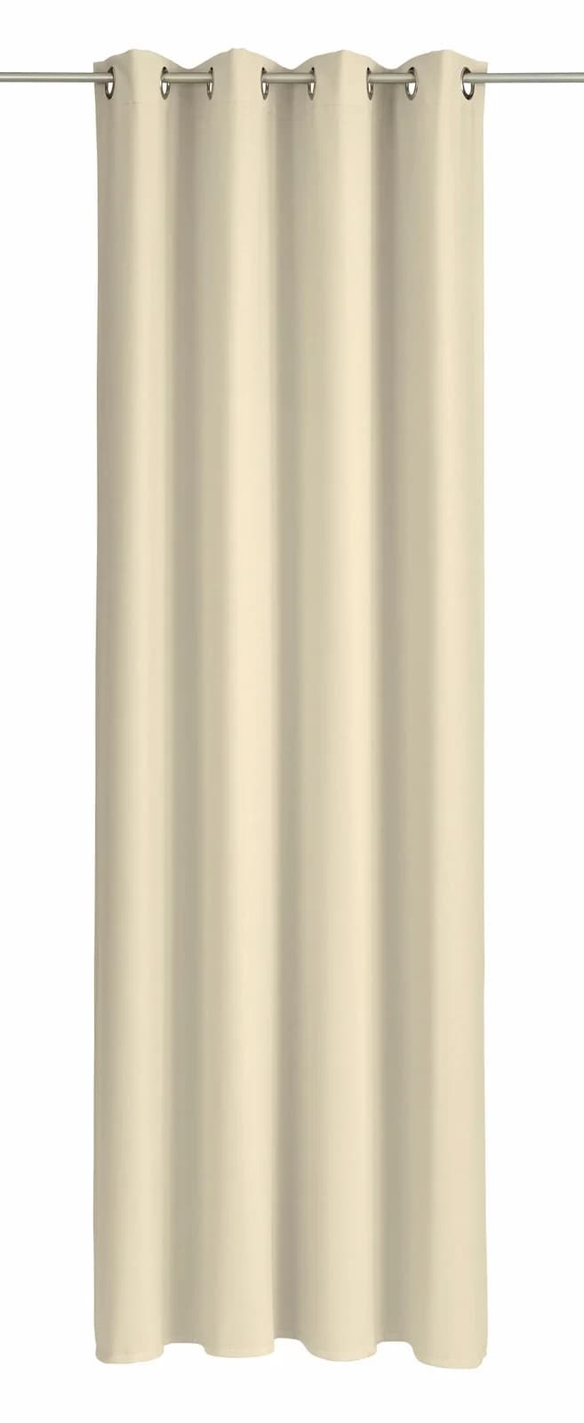WIRTH Dim out Vorhang Beige Polyester Verdunklend