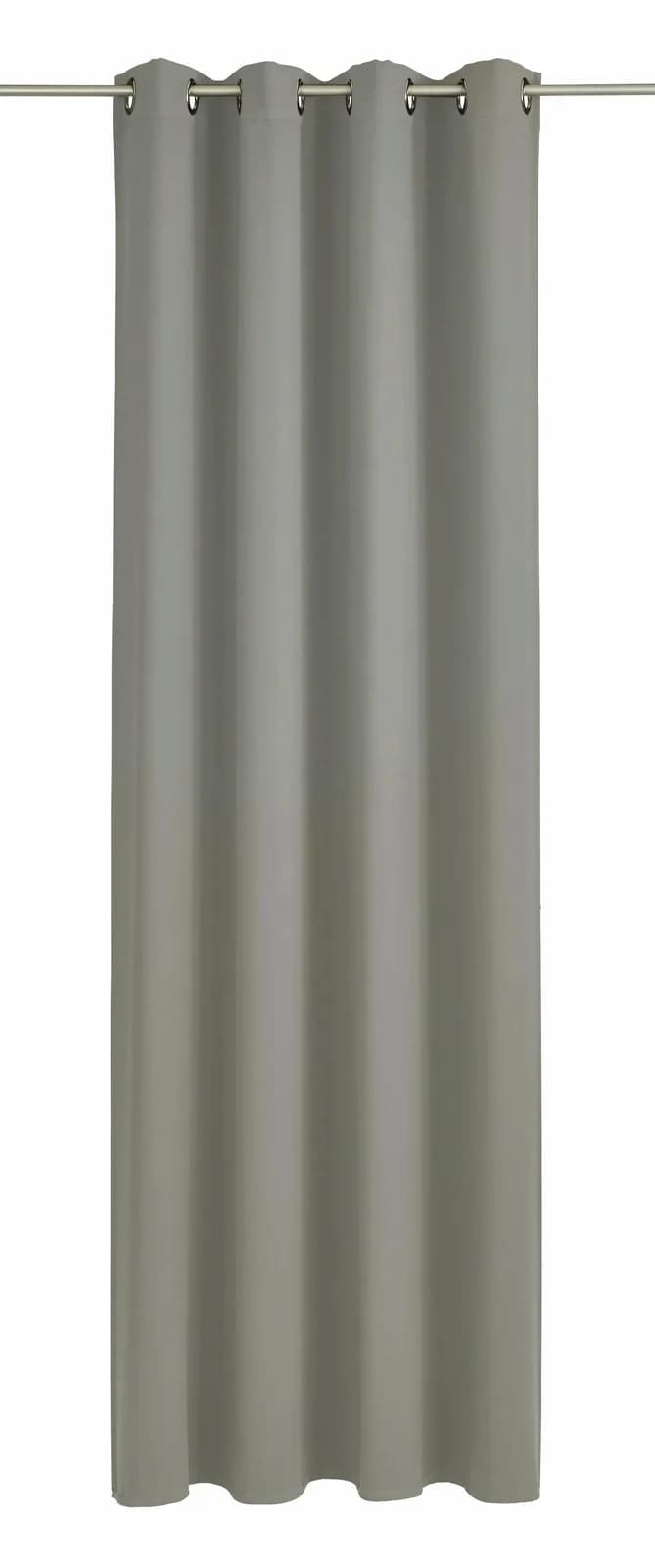 WIRTH Dim out Verdunklungsvorhang Grau Polyester 145x220 cm