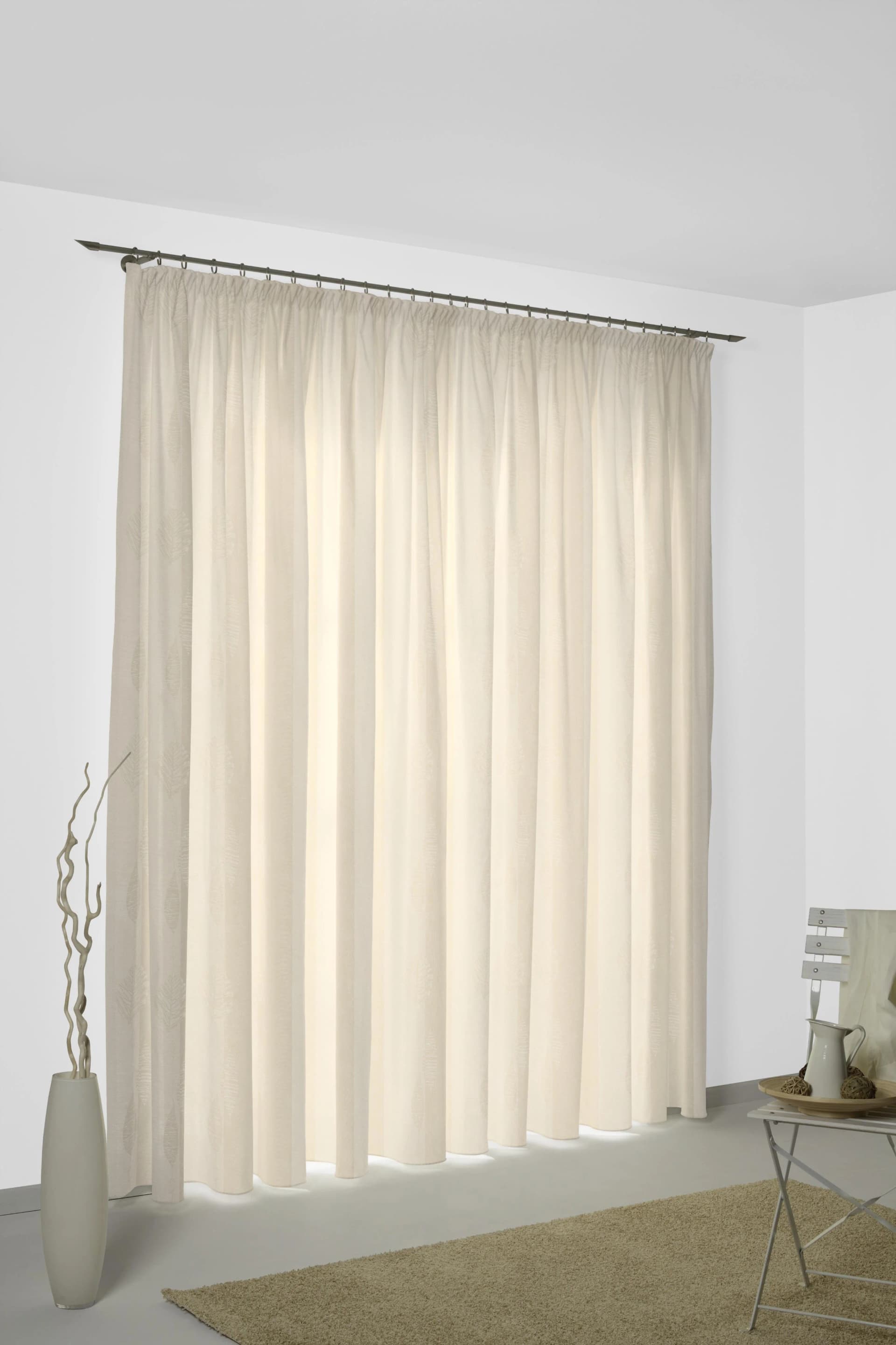 Vorhang WIRTH ILSENBURG Jacquard Polyacryl Polyester Creme