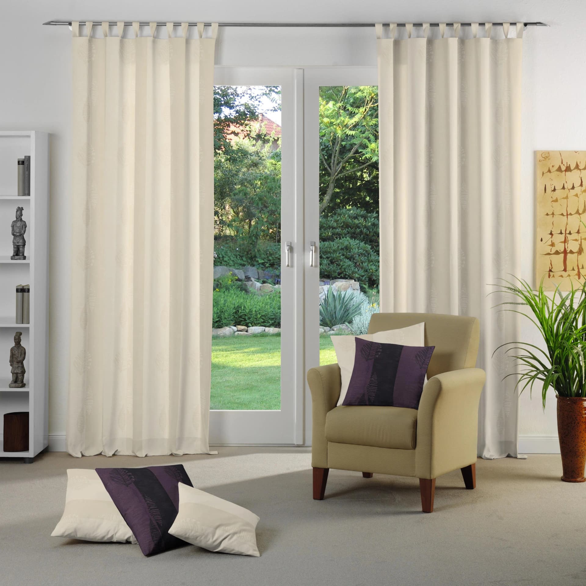 WIRTH Vorhang ILSENBURG Jacquard Creme 135x245 cm