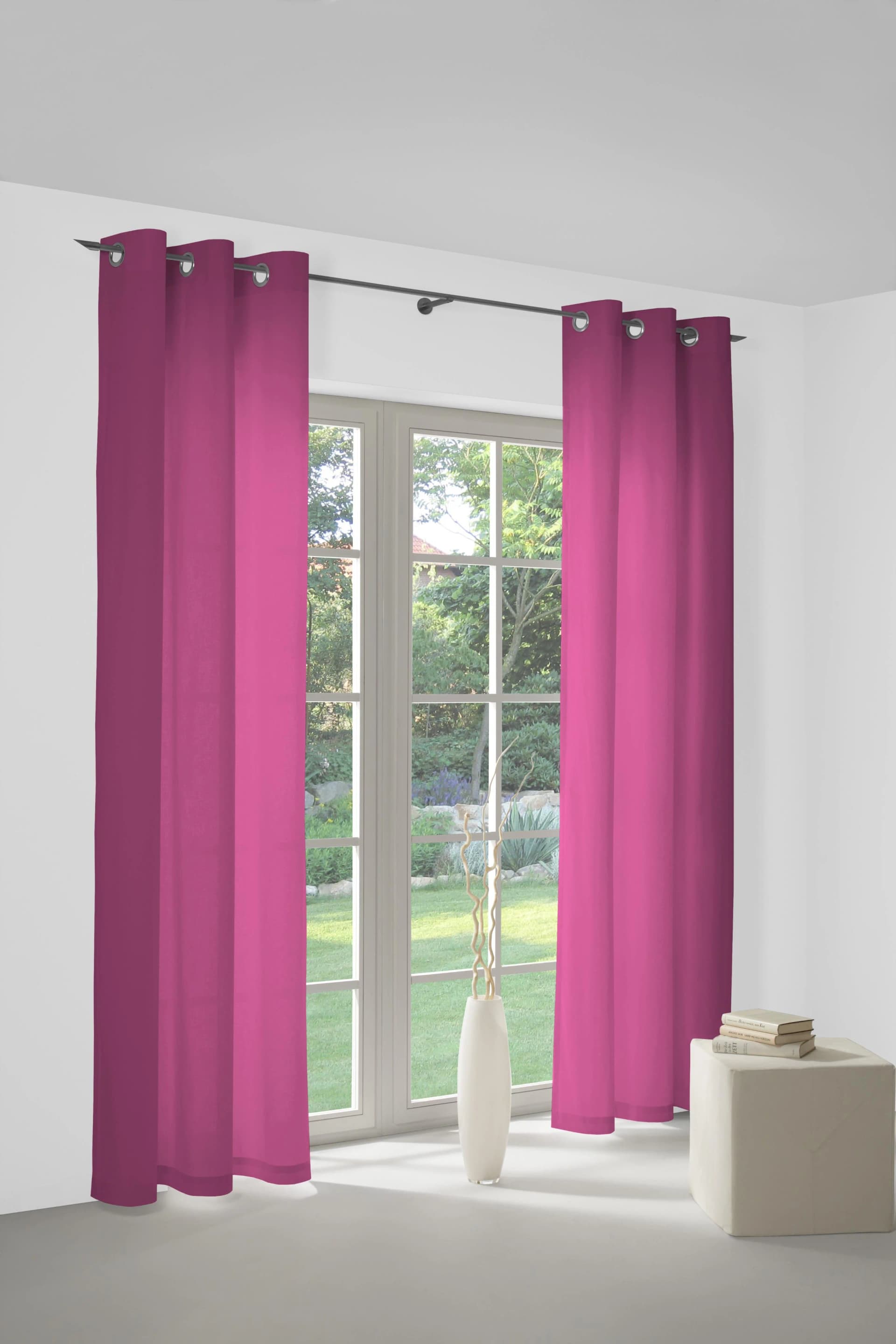 WIRTH Verdunkelungsvorhang Pink Polyester Ösen