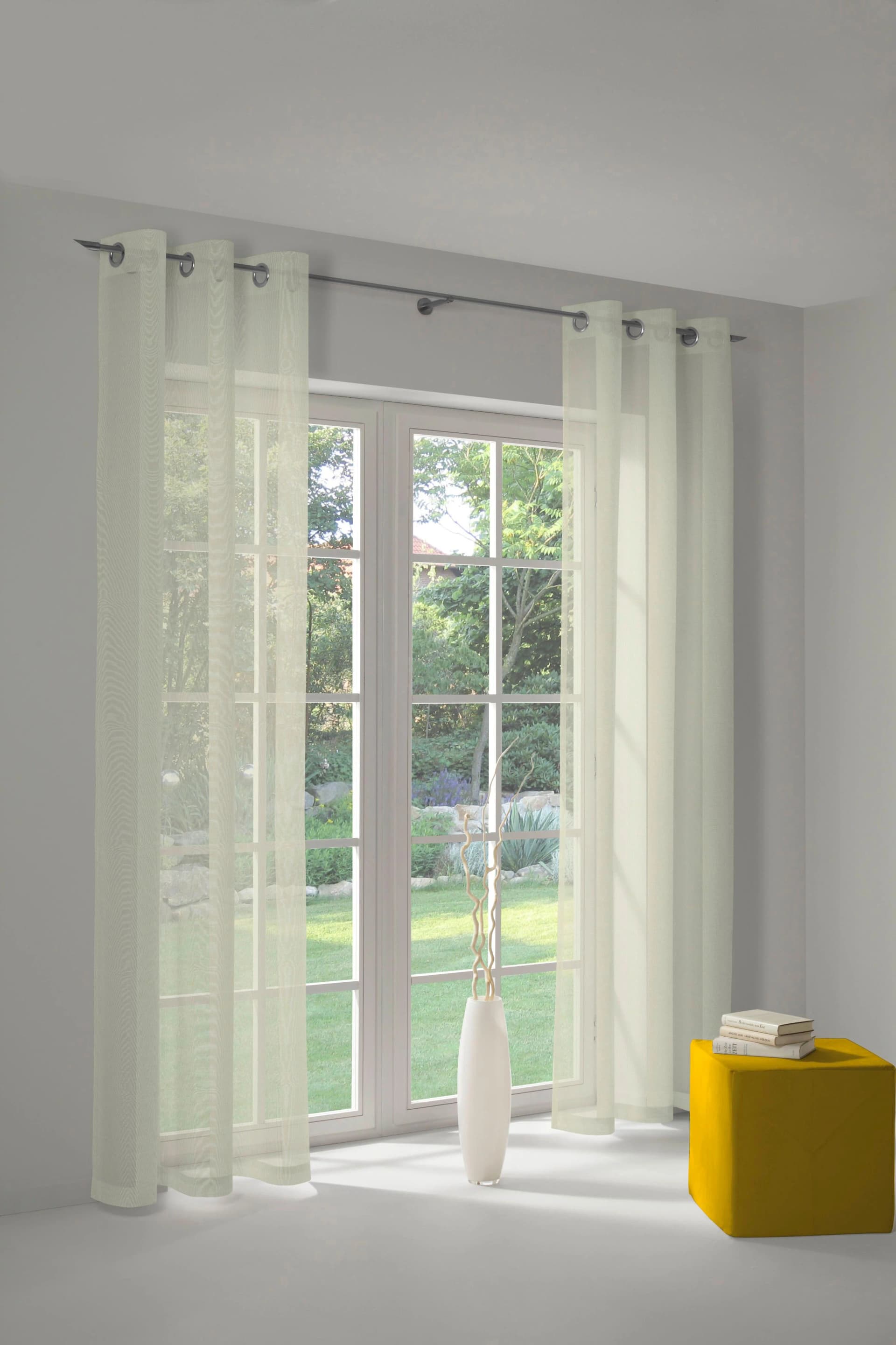 WIRTH Vorhang Bettina Gr. 14 Beige Polyester