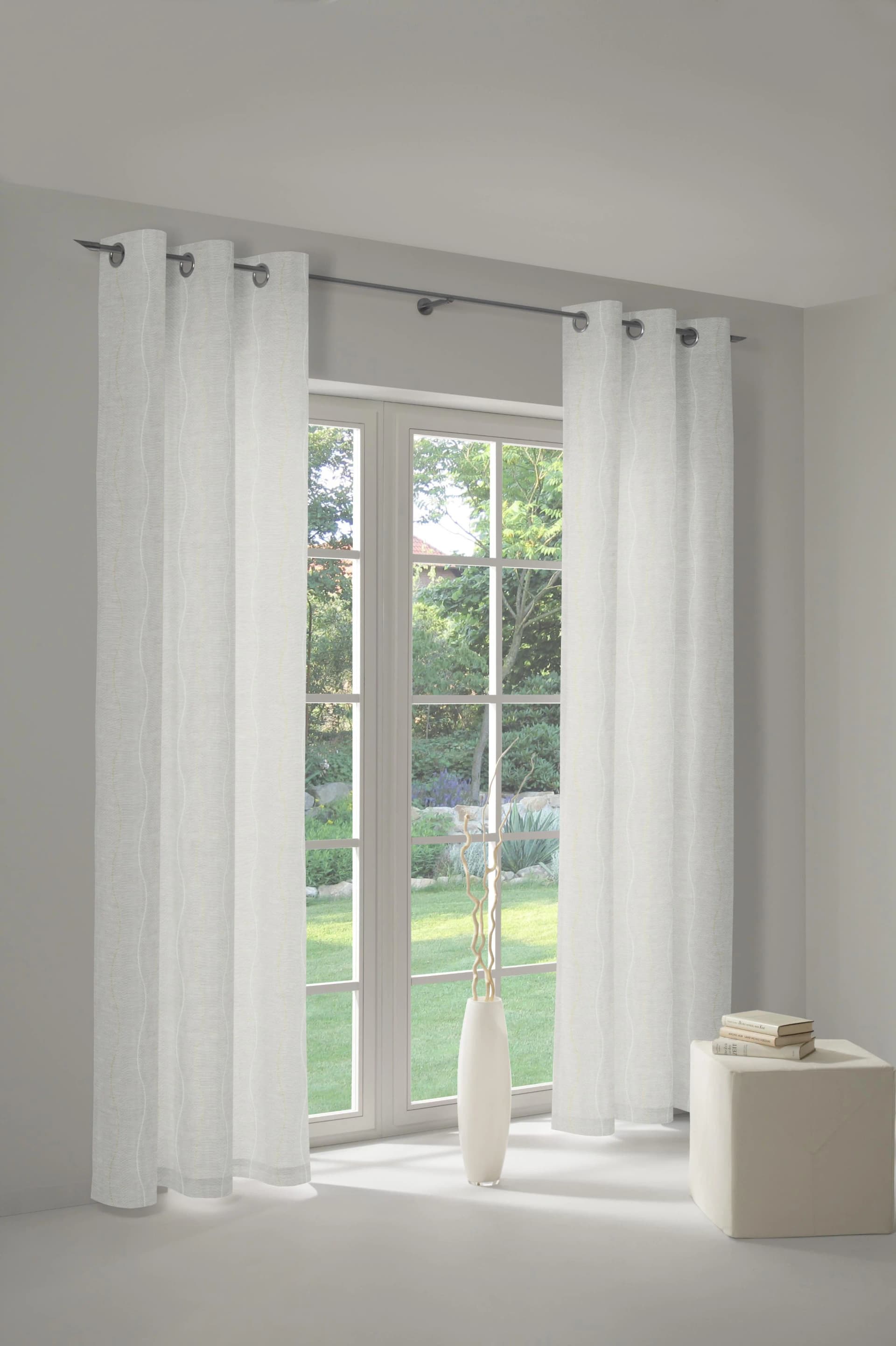 WIRTH Vorhang Sepino Jacquard Creme 132x245cm