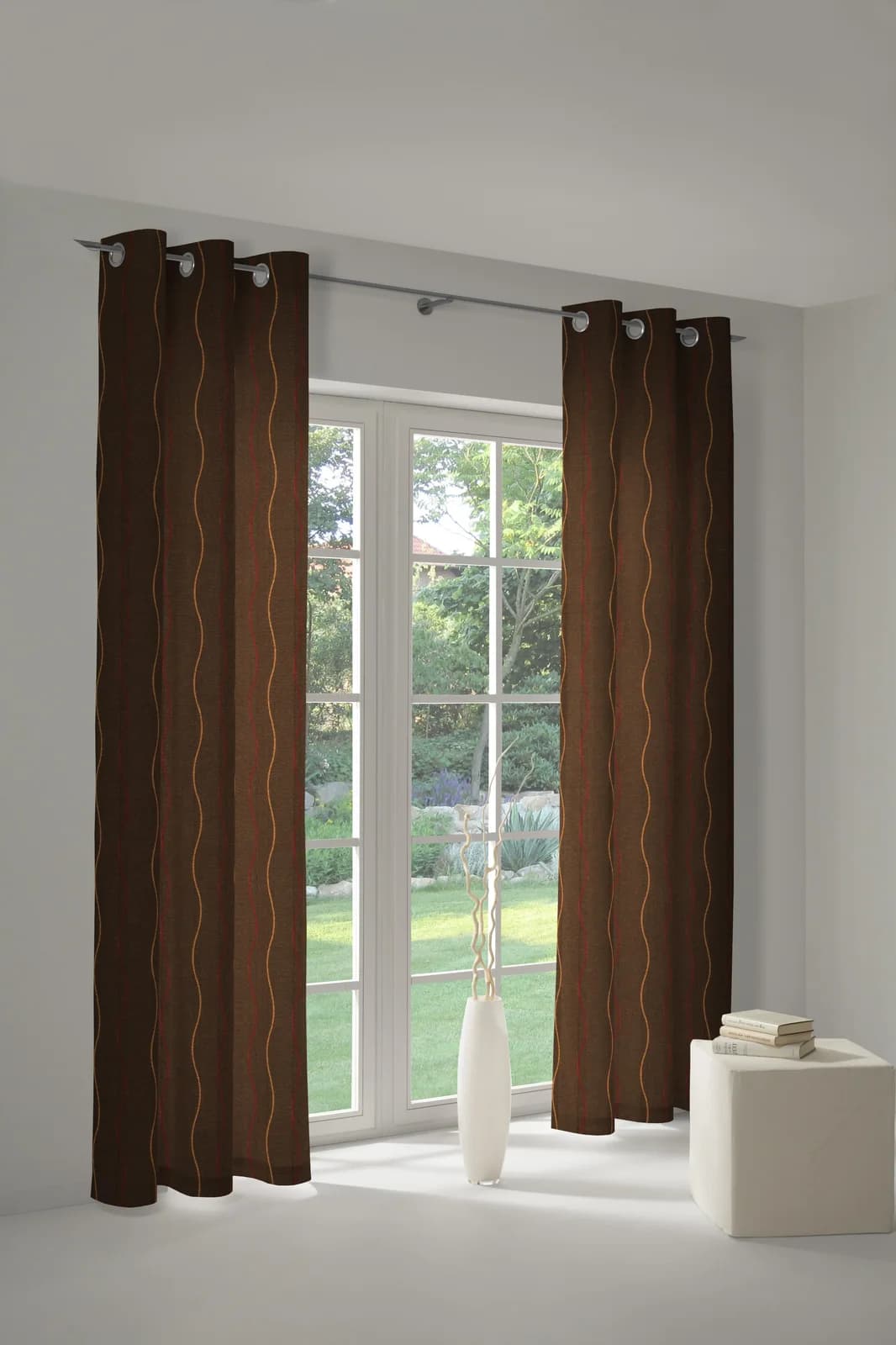 WIRTH Vorhang Sepino Jacquard Orange