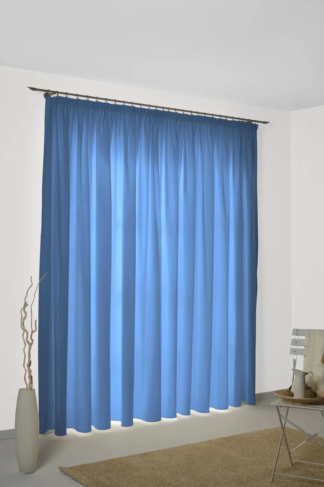 WIRTH SUNBONE Vorhang Blau 132x225cm Polyester Verdunkelnd