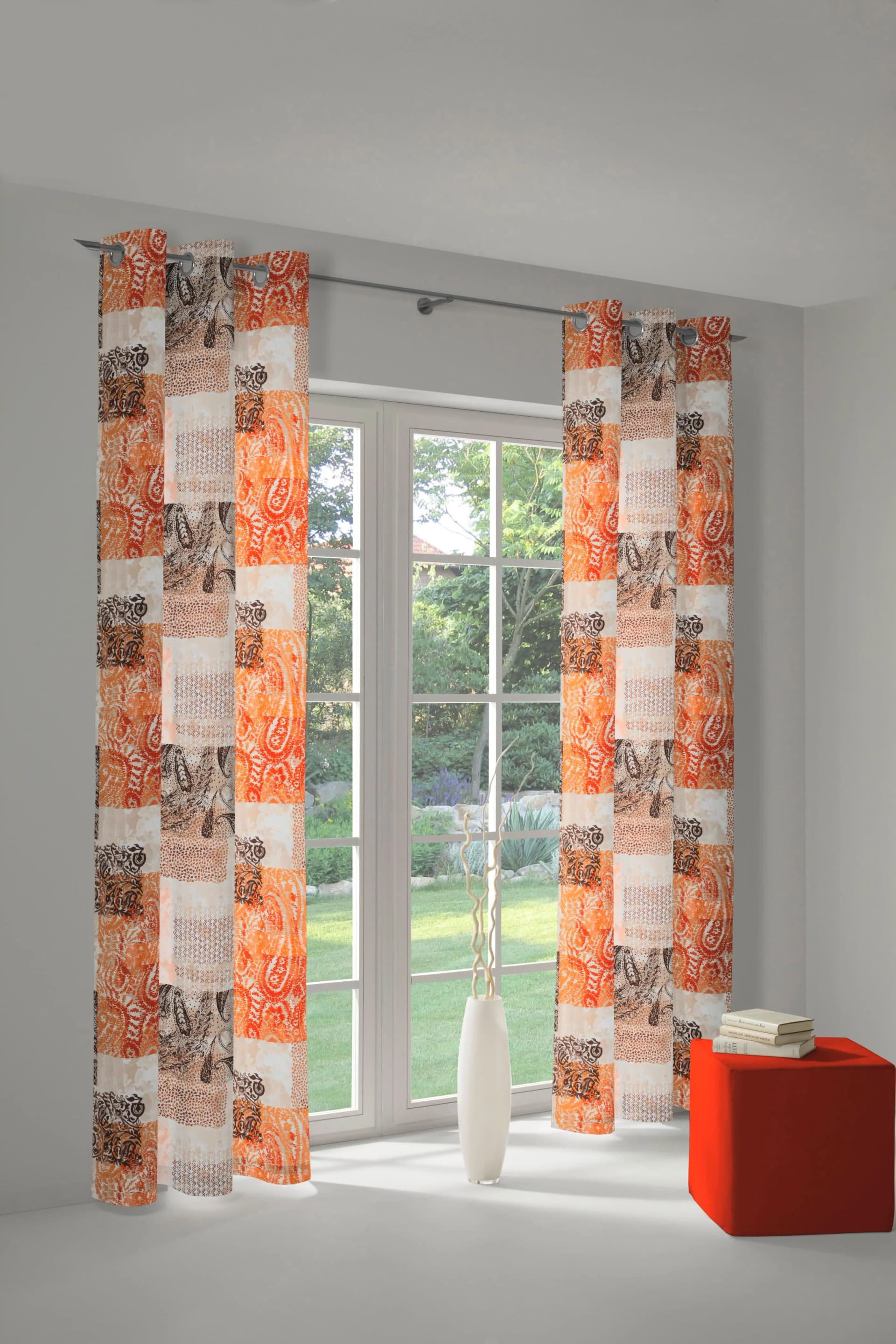 WIRTH Vorhang JOLANDA Orange Polyester