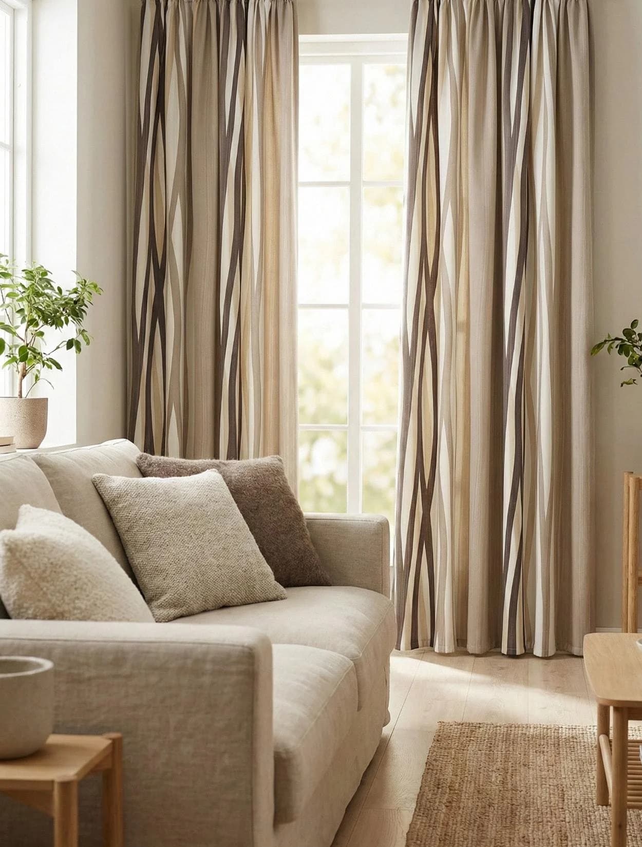 WIRTH Vorhang Brooklyn Braun Polyester Verdunkelnd