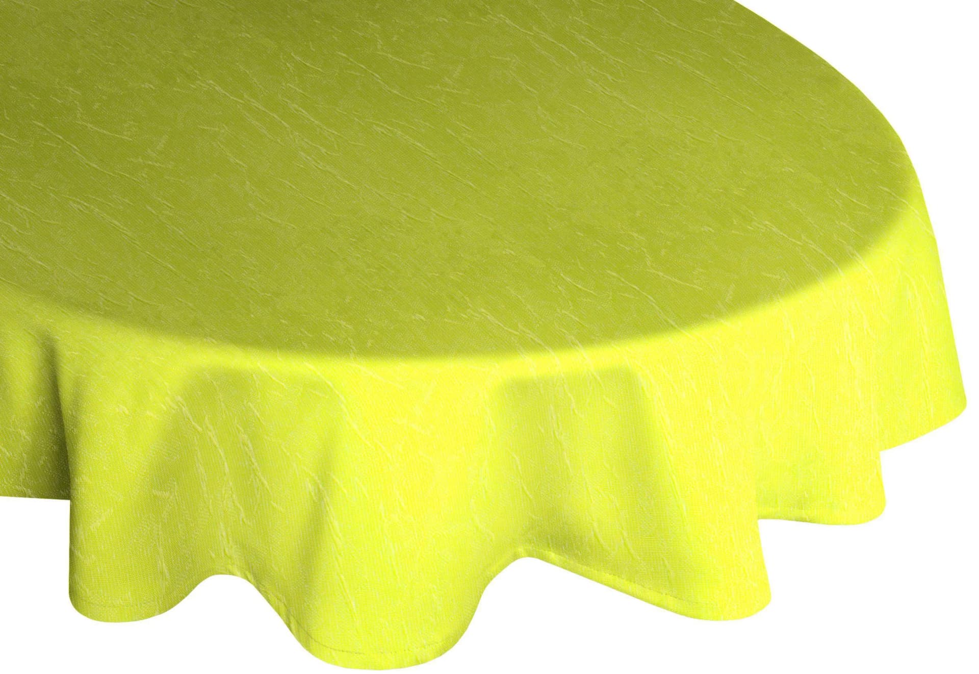 WIRTH Tischdecke Lahnstein Oval Limone Polyester