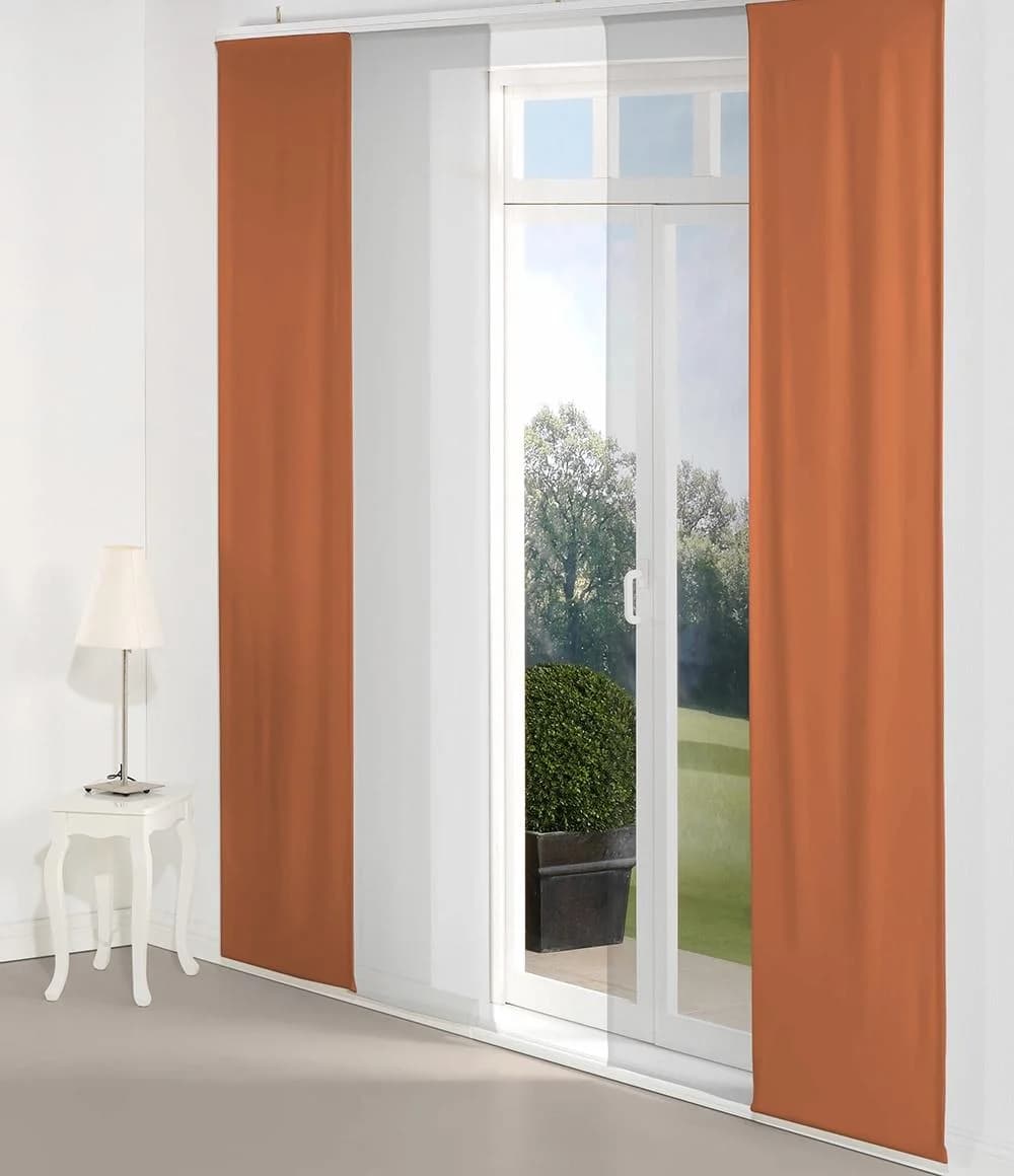 Schiebegardine WIRTH Dim out Orange Polyester 60x225cm