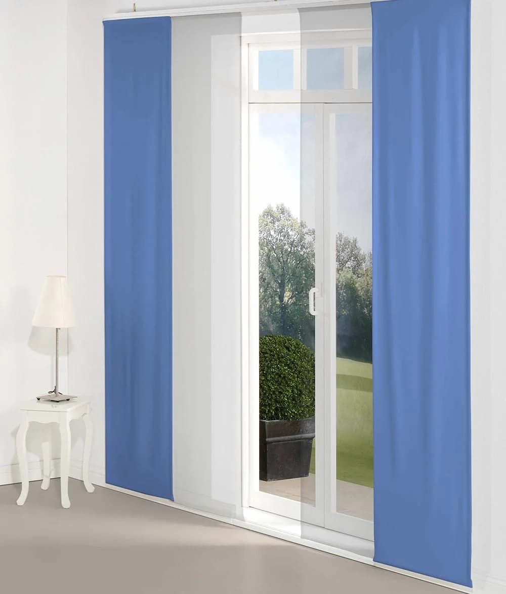 WIRTH Schiebegardine Dim Out Blau Verdunkelnd