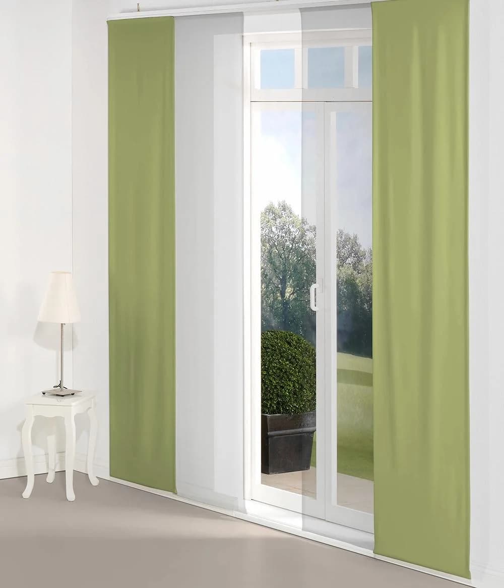 Schiebegardine WIRTH Dim out Grün 60cm Polyester