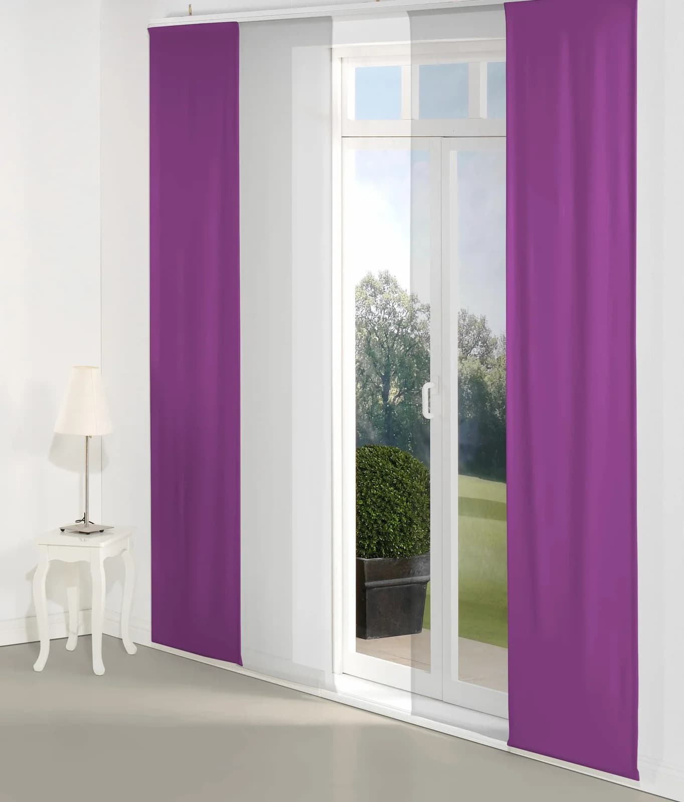 Schiebegardine WIRTH "Dim out" Lila Polyester 60 cm