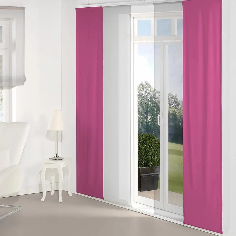 Schiebegardine WIRTH "Dim out" Pink Polyester