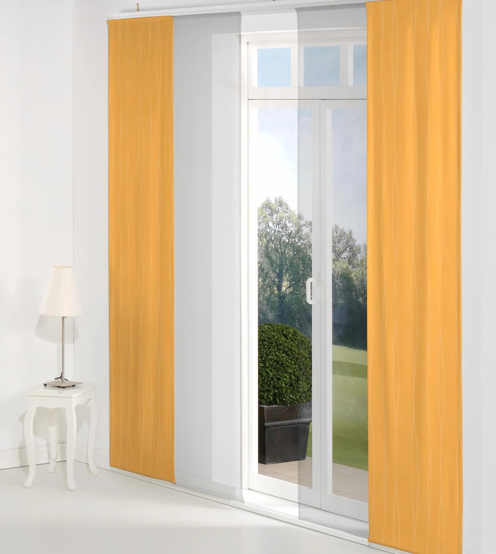 Schiebegardine WIRTH LANGWASSER Apricot Jacquard Polyacryl Polyester