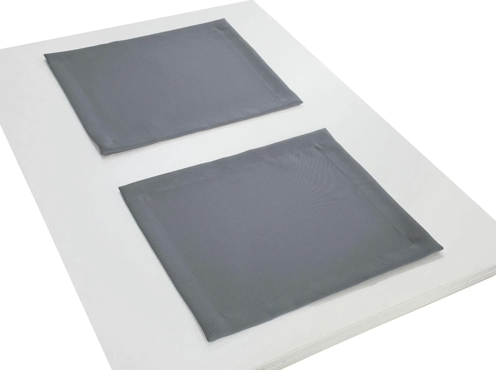 ADAM Platzset Uni Collection Light 2er-Set Blau 100% Bio-Baumwolle