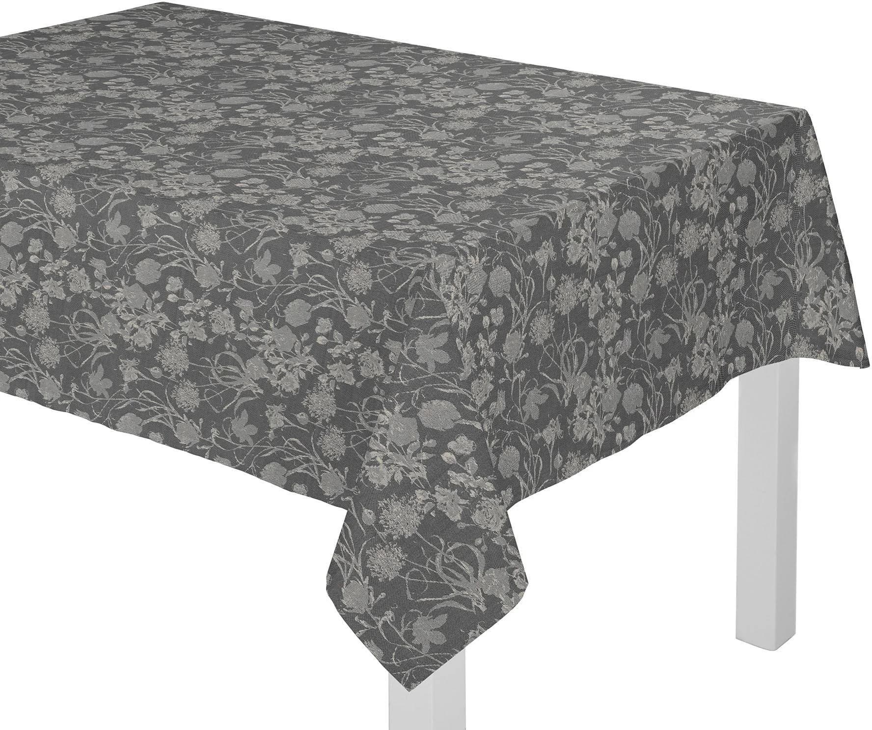 Tischdecke ADAM 'Flower Cuvée' - 100% Bio-Baumwolle - olivgrün
