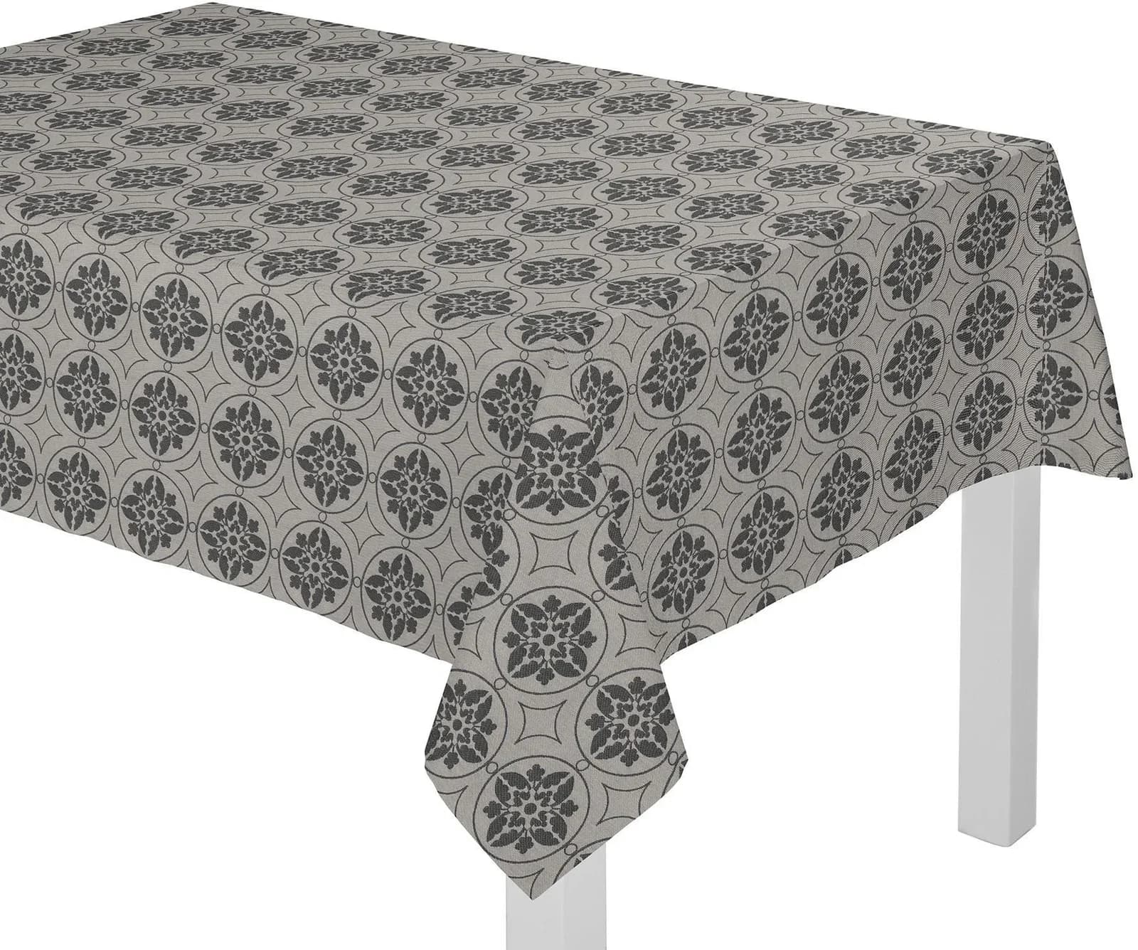 Tischdecke ADAM Romantic Puligny 145 cm Bio-Baumwolle Jacquardmuster
