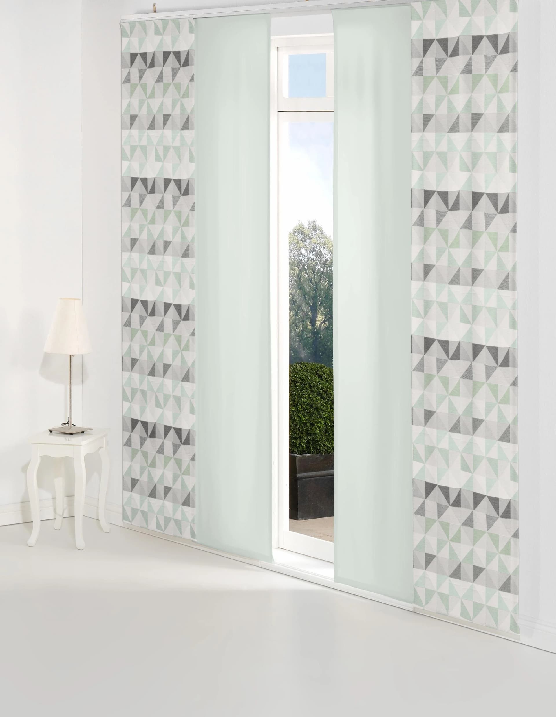 Schiebegardine WIRTH "Berlare" Jacquard Mint 60x225cm