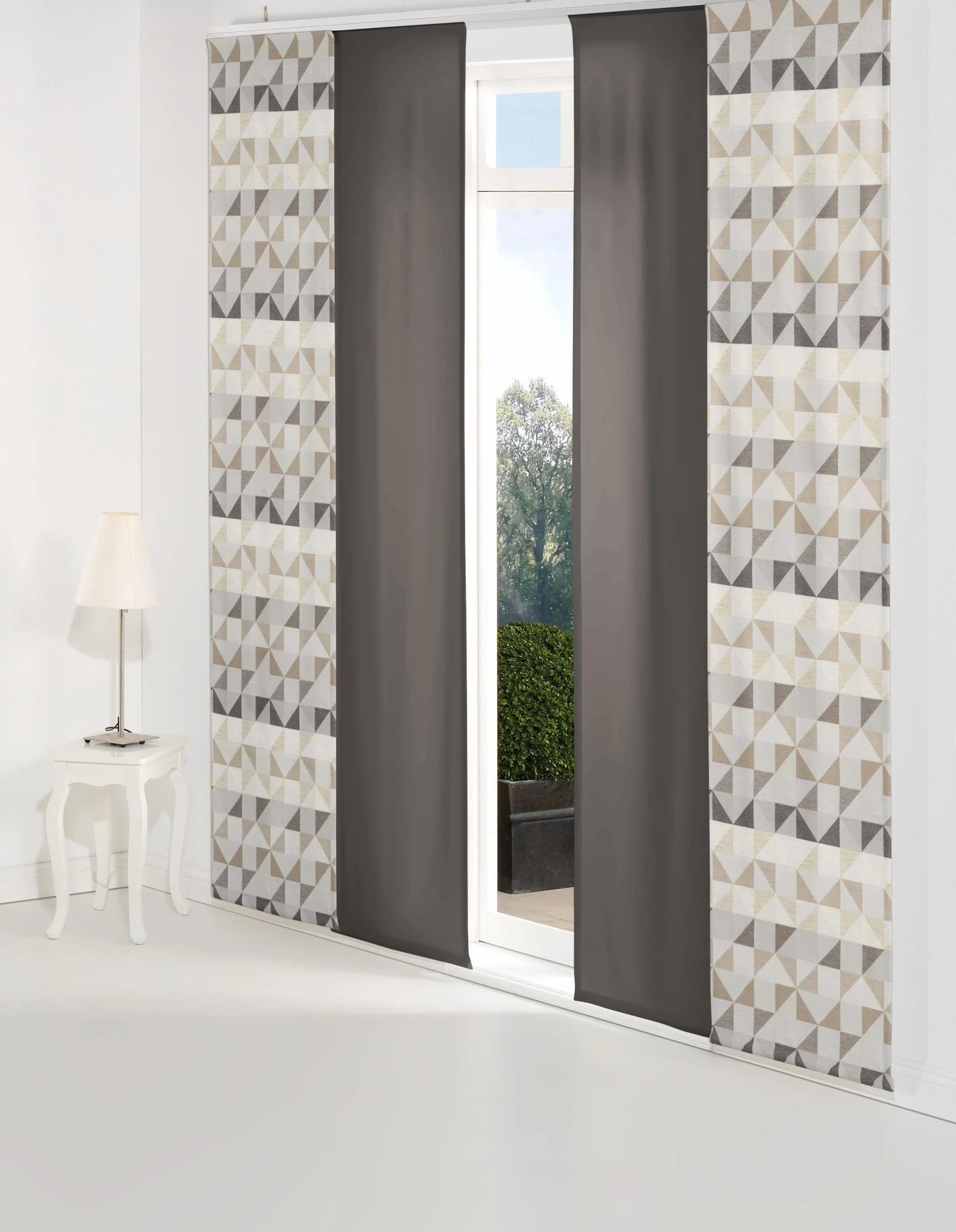 Schiebegardine WIRTH "Berlare" Jacquard Braun