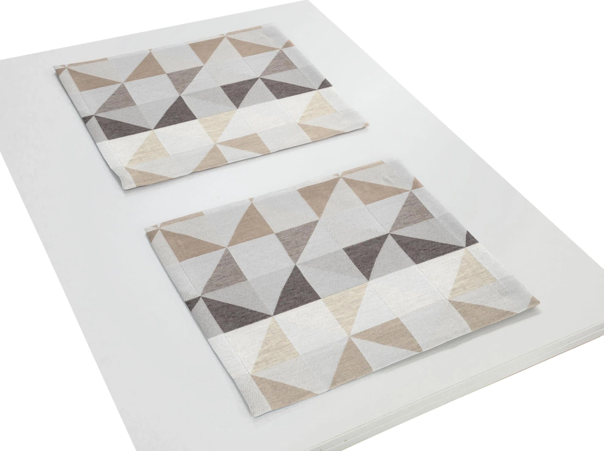 WIRTH Platzset BERLARE Braun Jacquardmuster