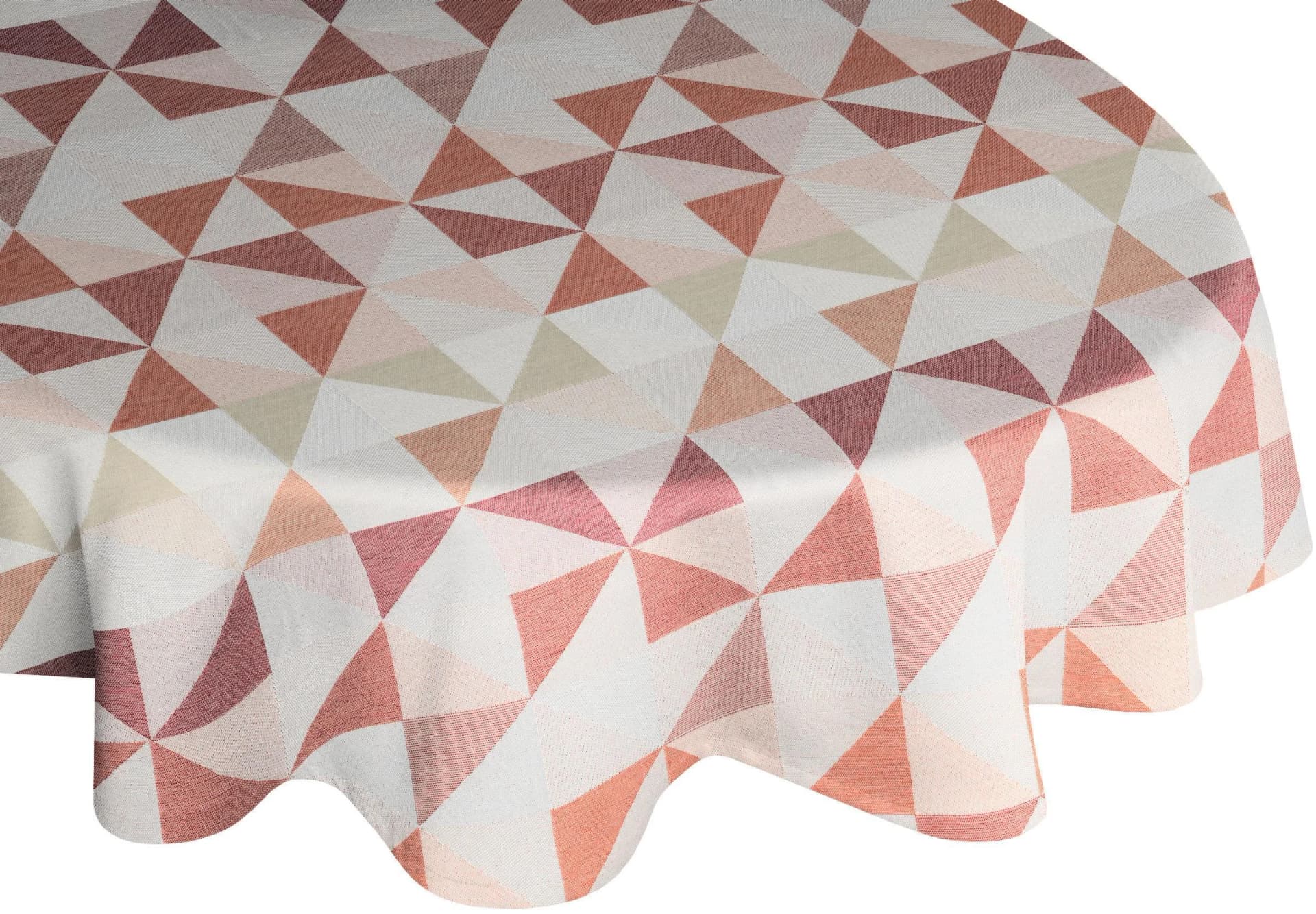 Tischdecke WIRTH 'BERLARE' oval orange terrakotta 130x190cm
