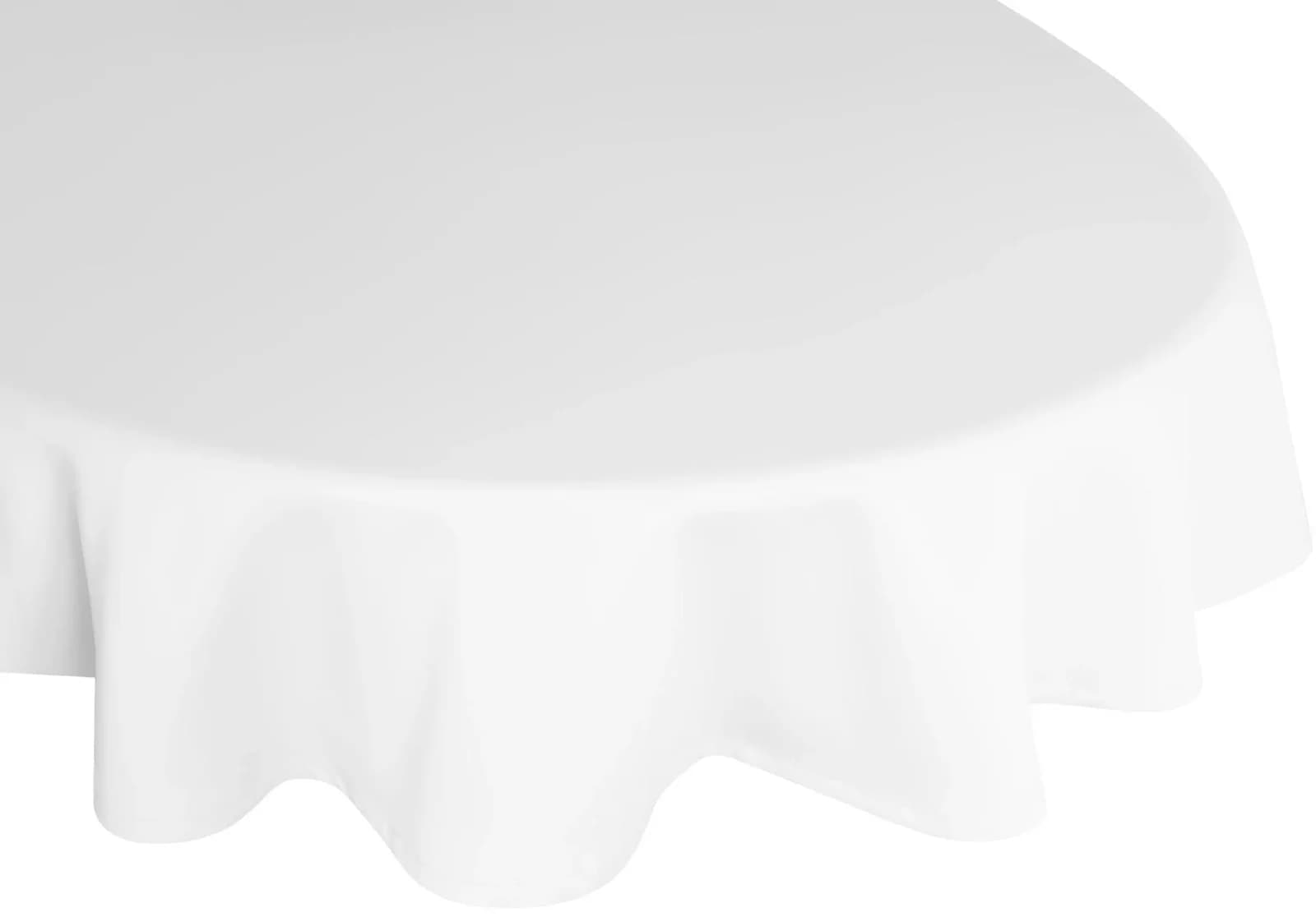 WIRTH NEWBURY Tischdecke Oval Weiß 120x160 cm