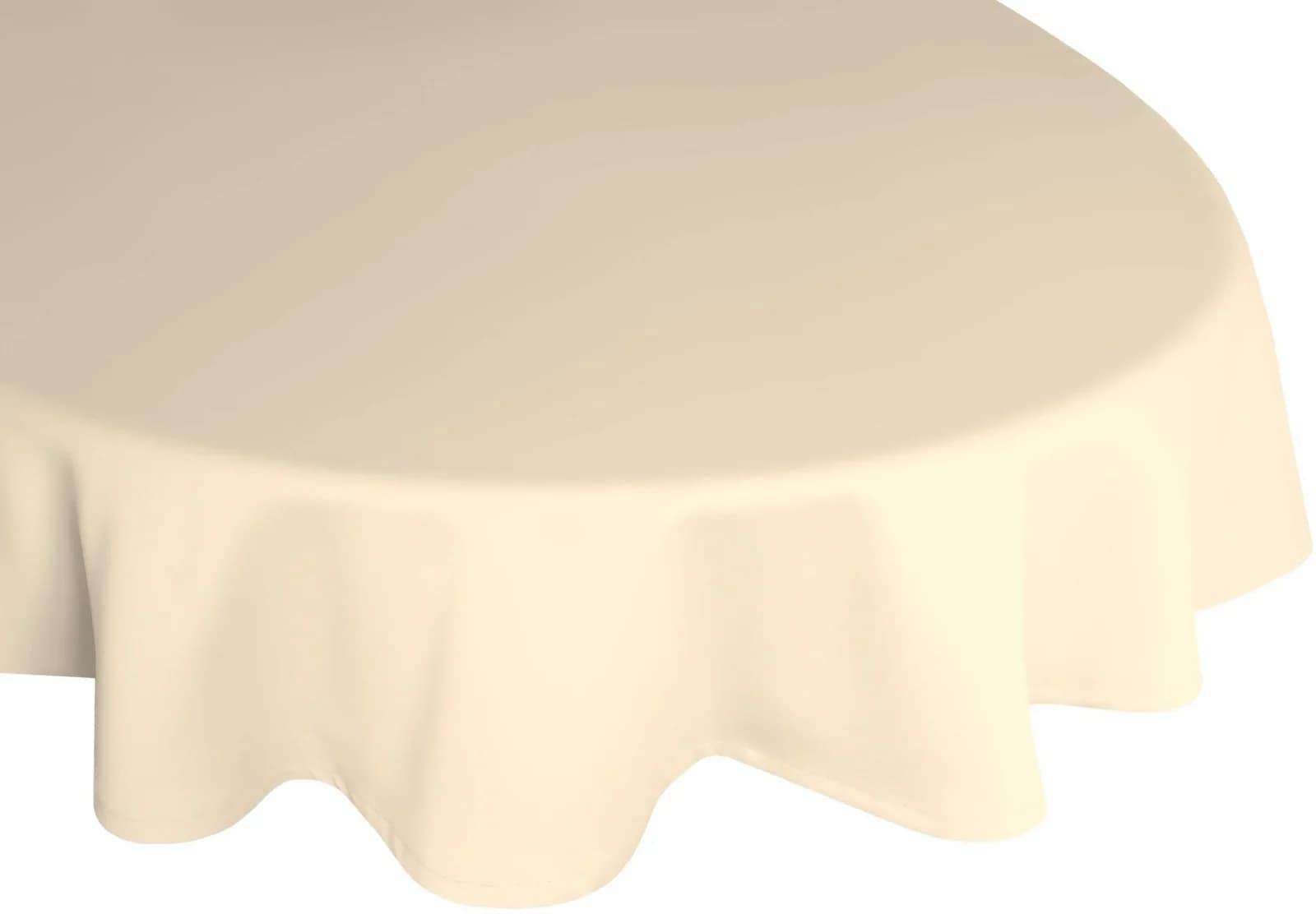 WIRTH Tischdecke NEWBURY Oval Beige Baumwolle Polyester