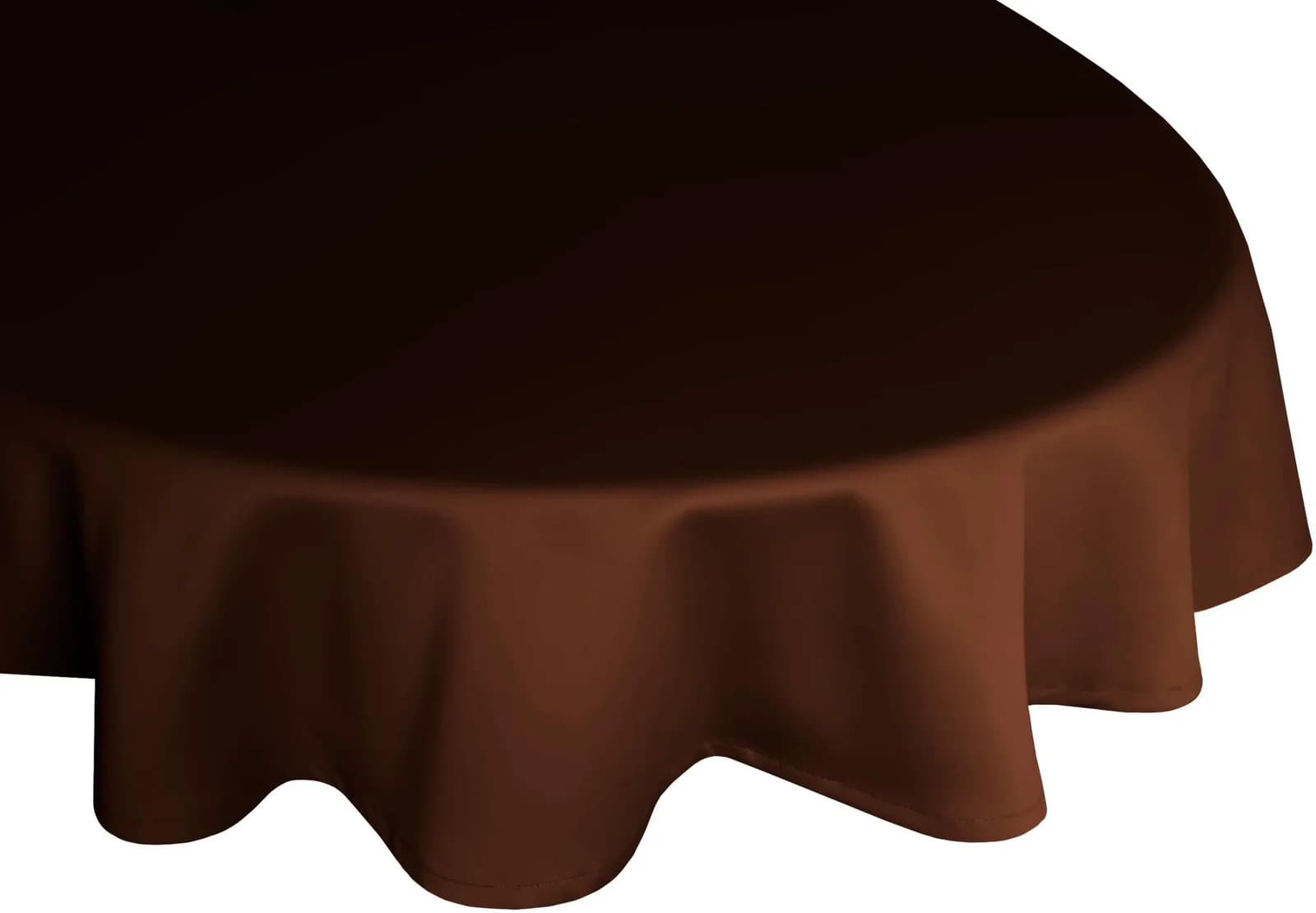 WIRTH Tischdecke NEWBURY Oval Braun