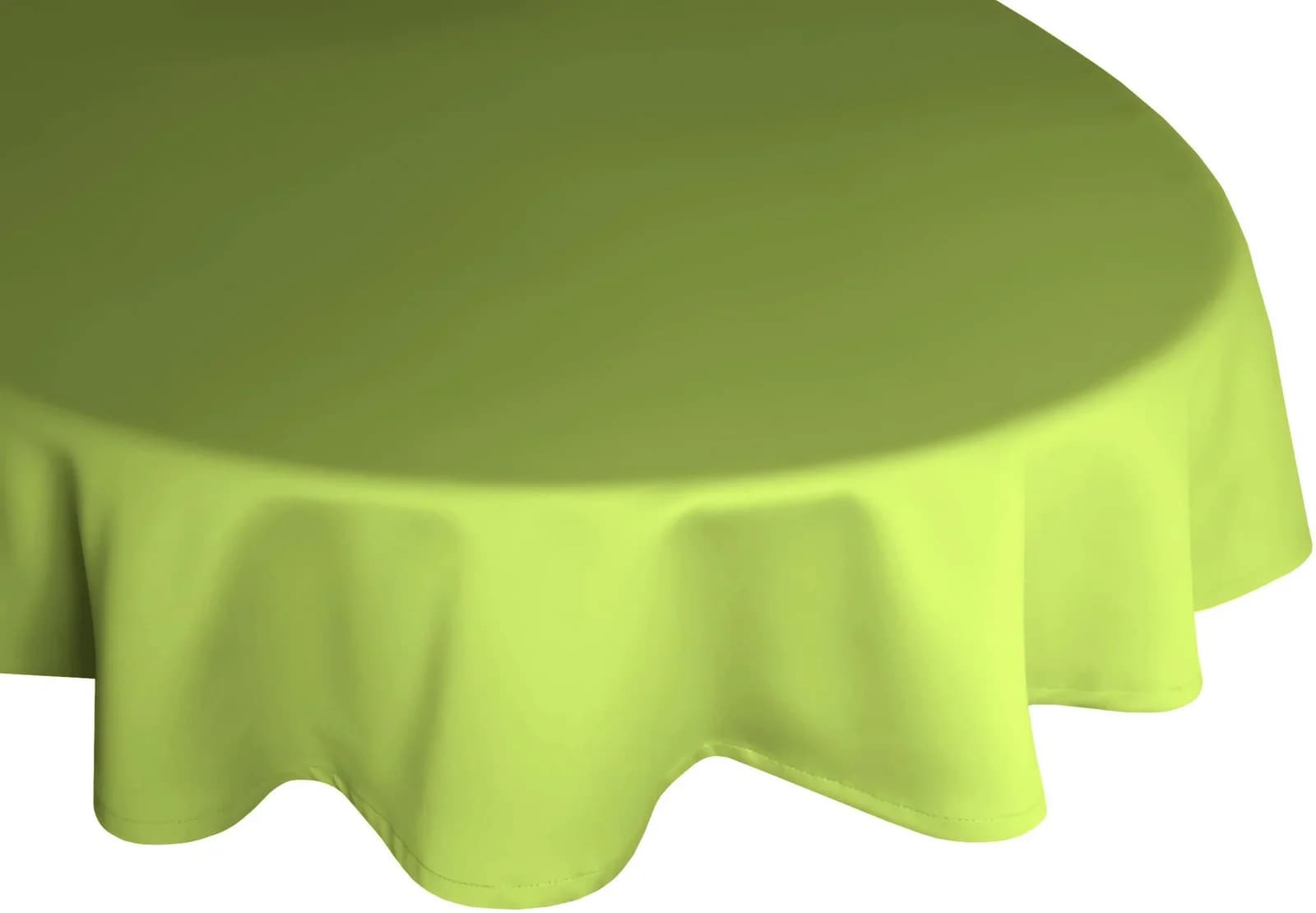 WIRTH Tischdecke NEWBURY Oval Grün 120x160cm Baumwolle Polyester