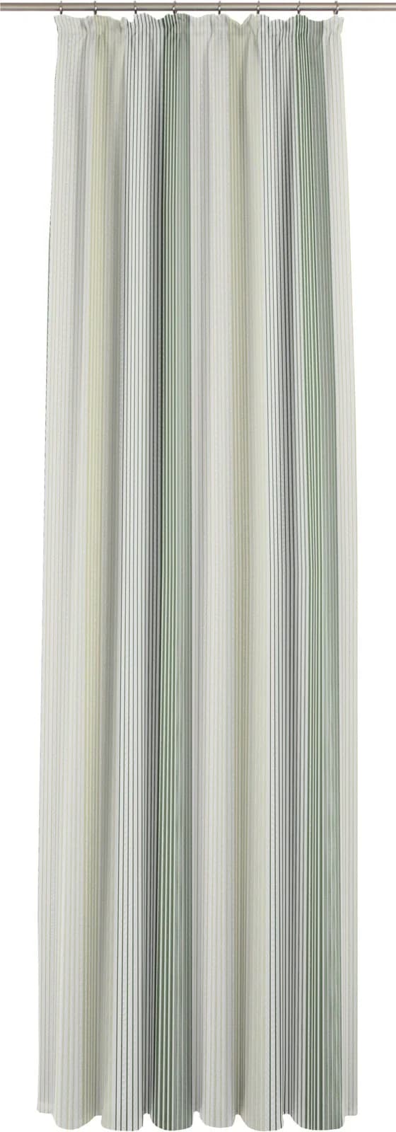 Gardine WIRTH 28066 Grün Polyester Faltenband 1:3