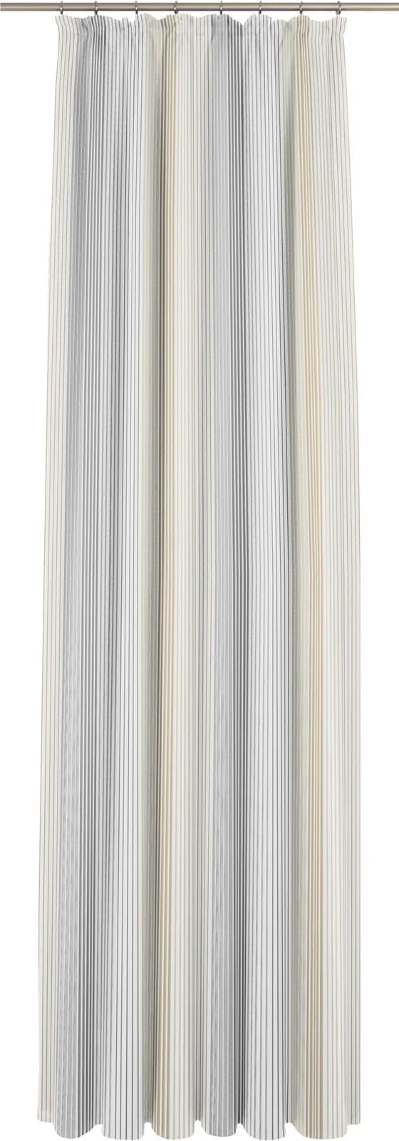 Gardine WIRTH 28066 Grau Polyester Faltenband 1:3