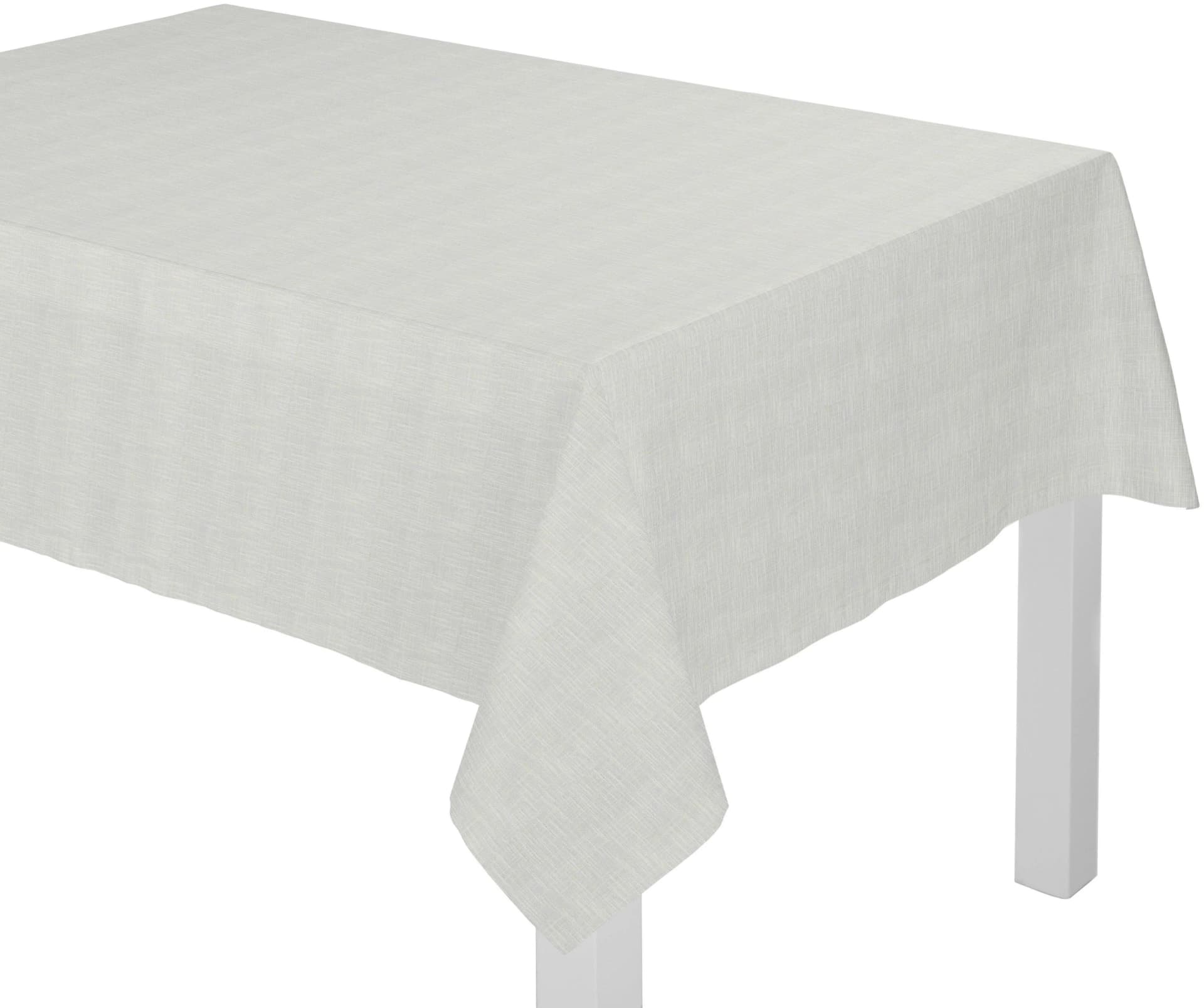 WIRTH Tischdecke WIESSEE Weiß 130x190 cm Baumwolle Leinen