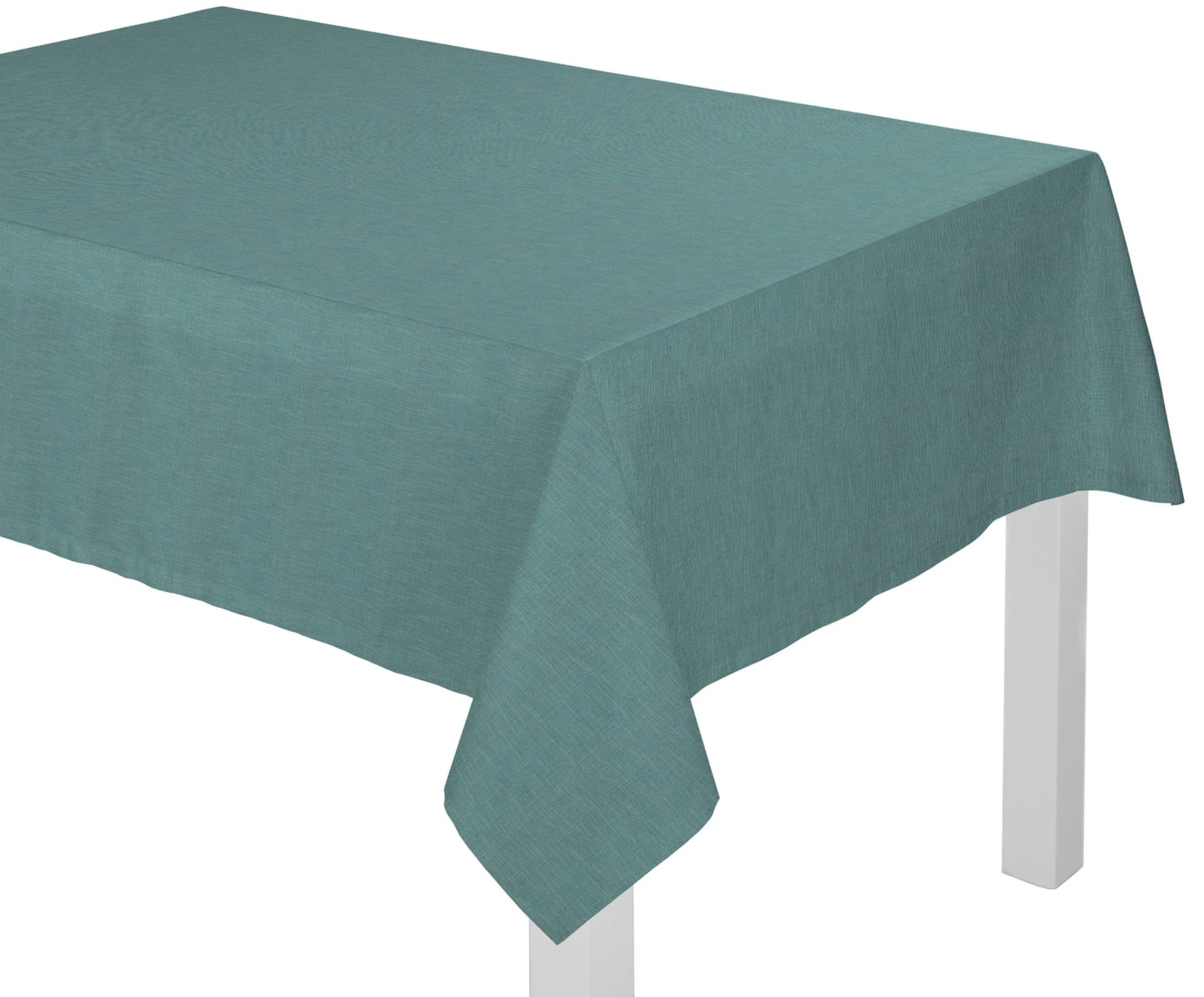 Tischdecke WIRTH WIESSEE Grün 130x190 cm Baumwolle Leinen