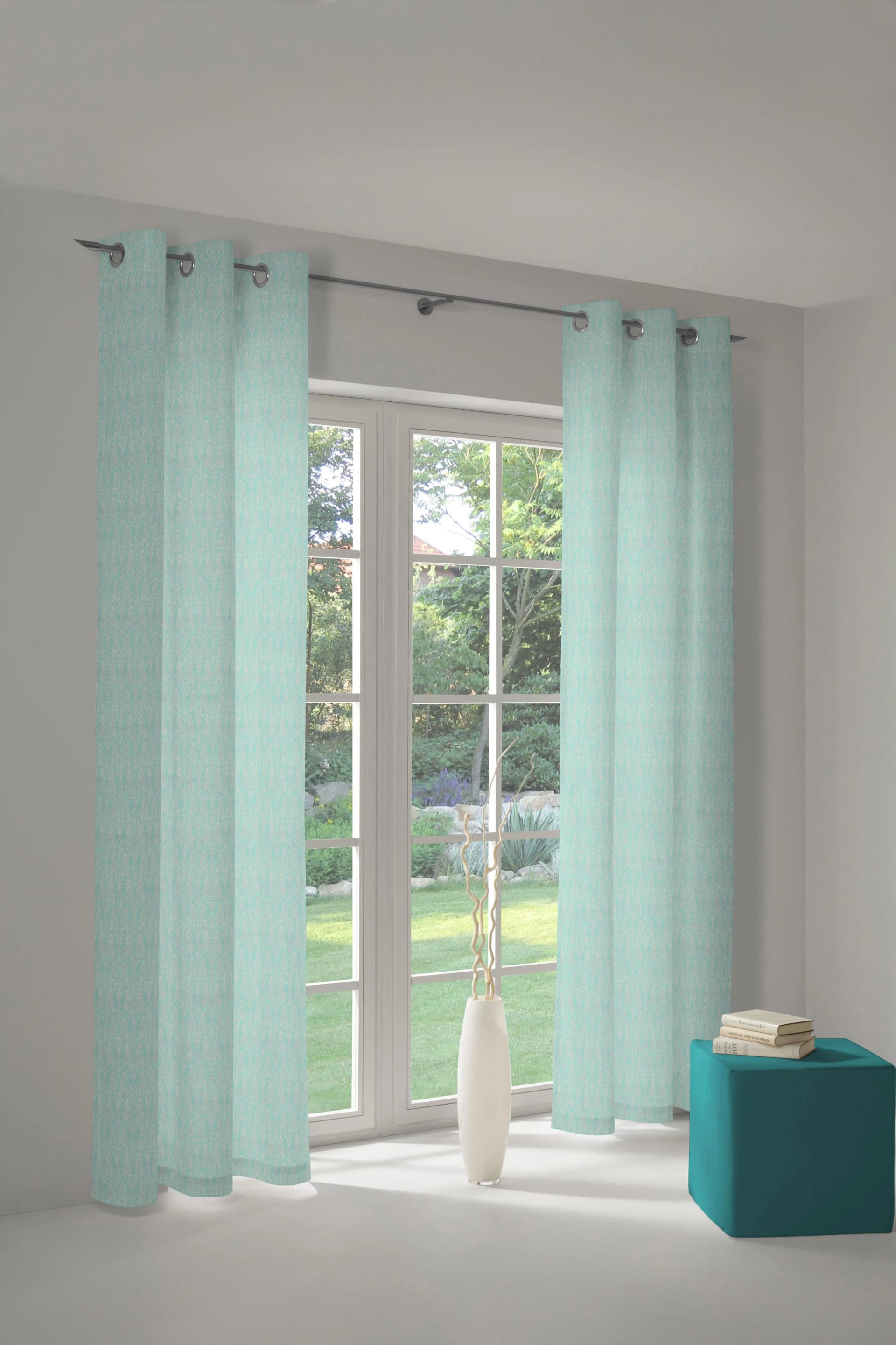 Vorhang ADAM Little Parrot Jacquard Hellblau 145x245cm