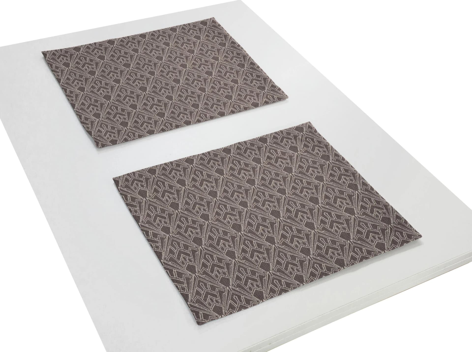 ADAM Platzset Urban Cactus Dunkelbraun 100% Bio-Baumwolle 2er-Set