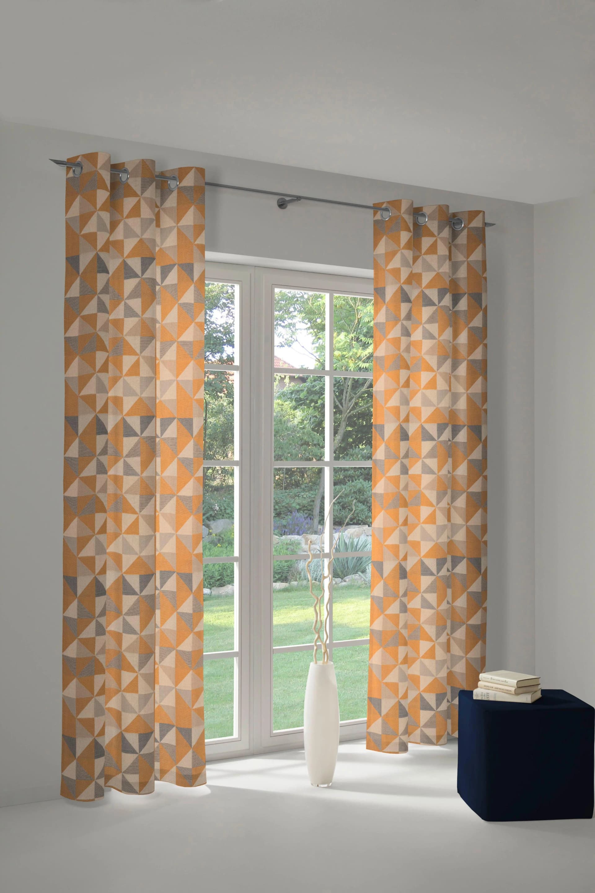 Vorhang ADAM Bio Bel Jacquard Curry 145x175cm Bio-Baumwolle
