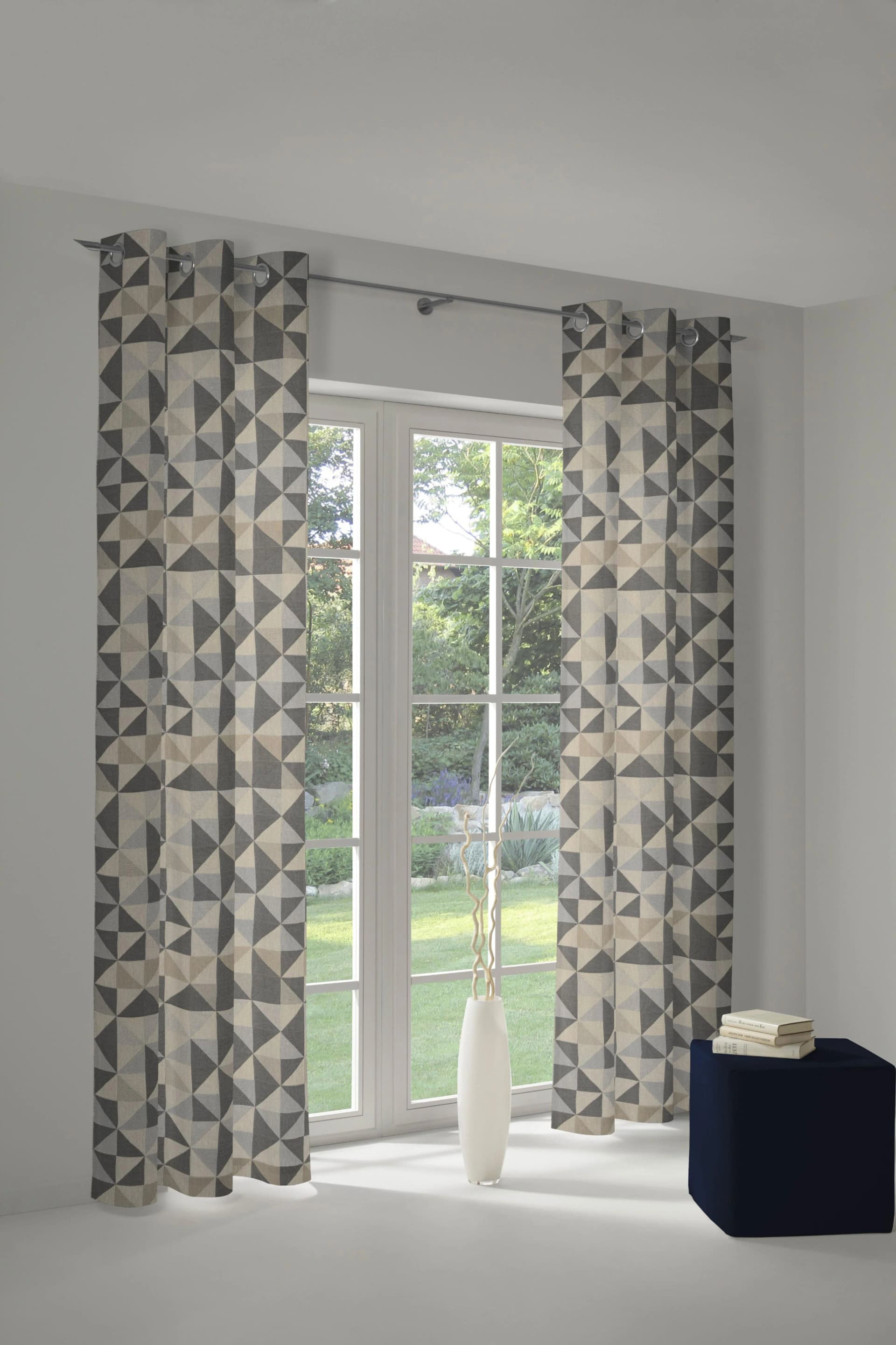 Vorhang ADAM Bio Bel Jacquard Schwarz 100 % Bio-Baumwolle