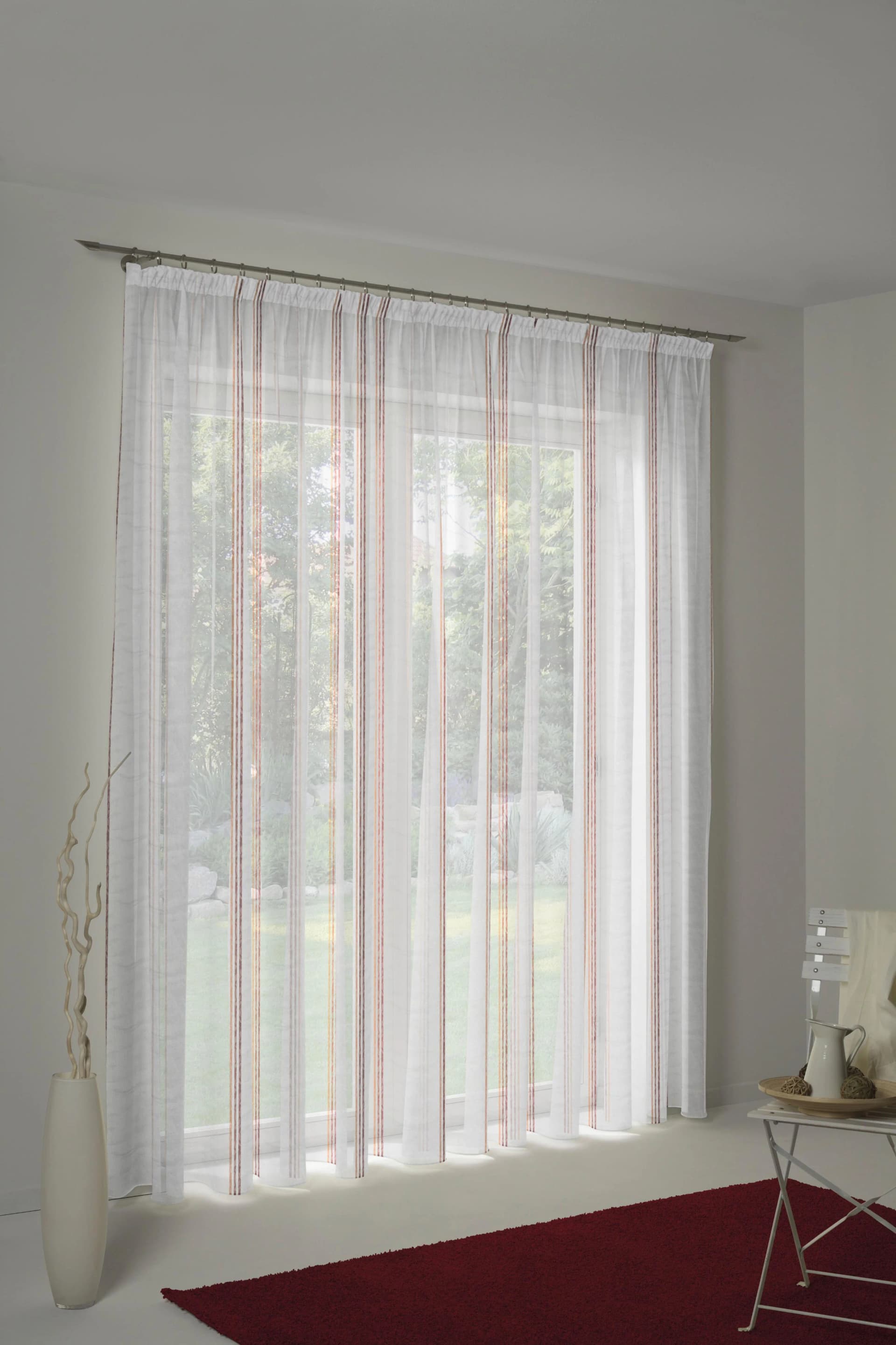 WIRTH Vorhang Chloé Rost Polyester 600x225cm