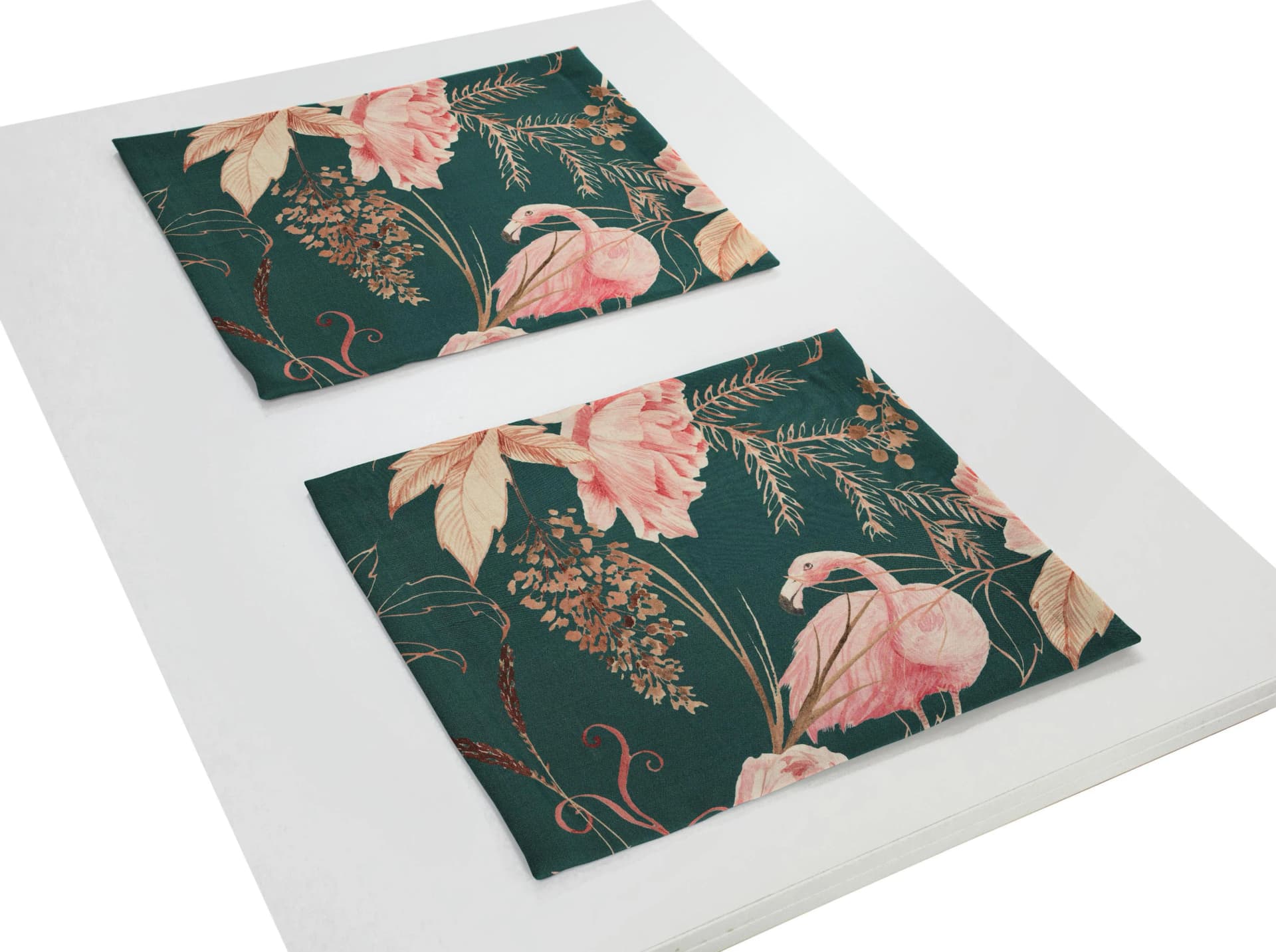ADAM Platzset Eden 2er-Set Bio-Baumwolle Grün/Rosa