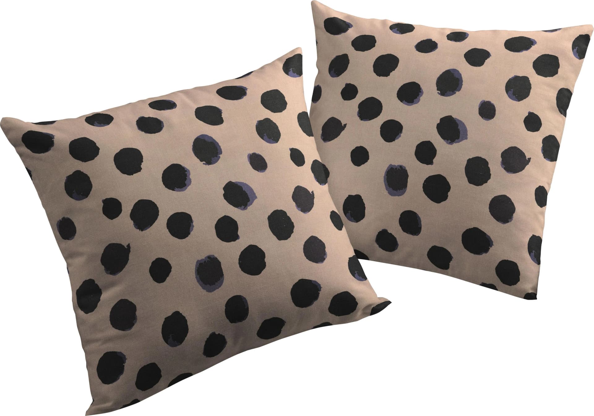 ADAM Kissenhülle Dots Lila Leinen Bio-Baumwolle