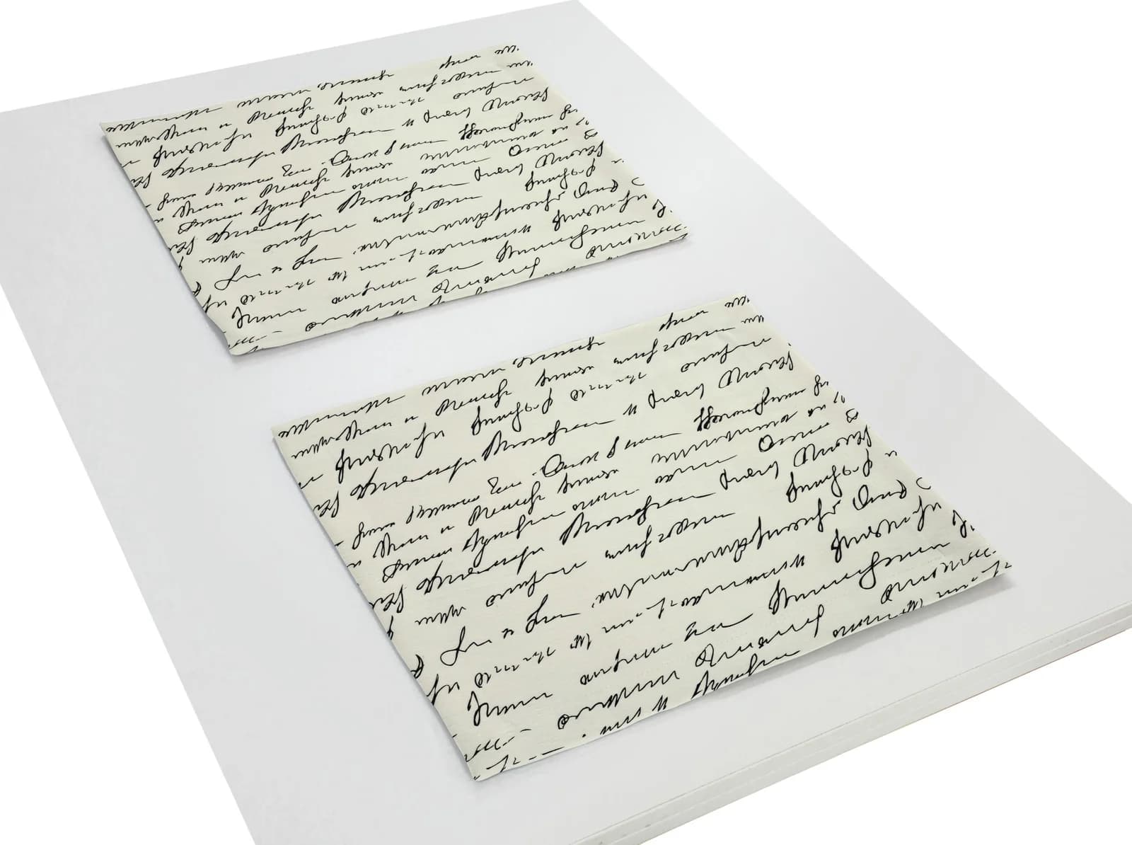 Platzset ADAM 'Scribble' schwarz (natur, schwarz) - 2er Set