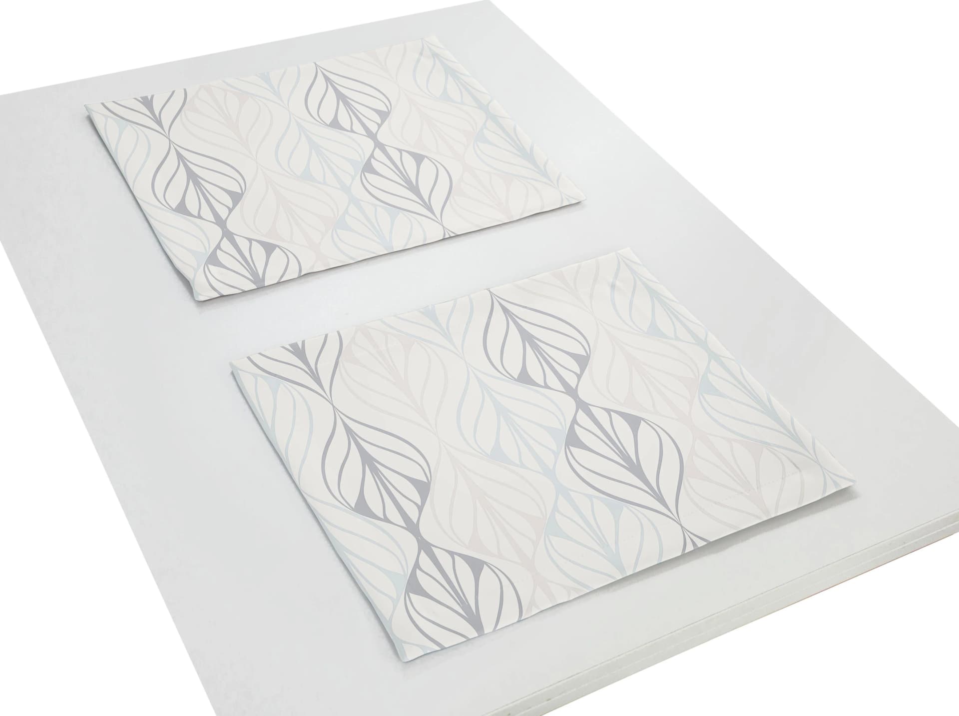 Platzset ADAM Wave beige 2er Set Leinen Baumwolle
