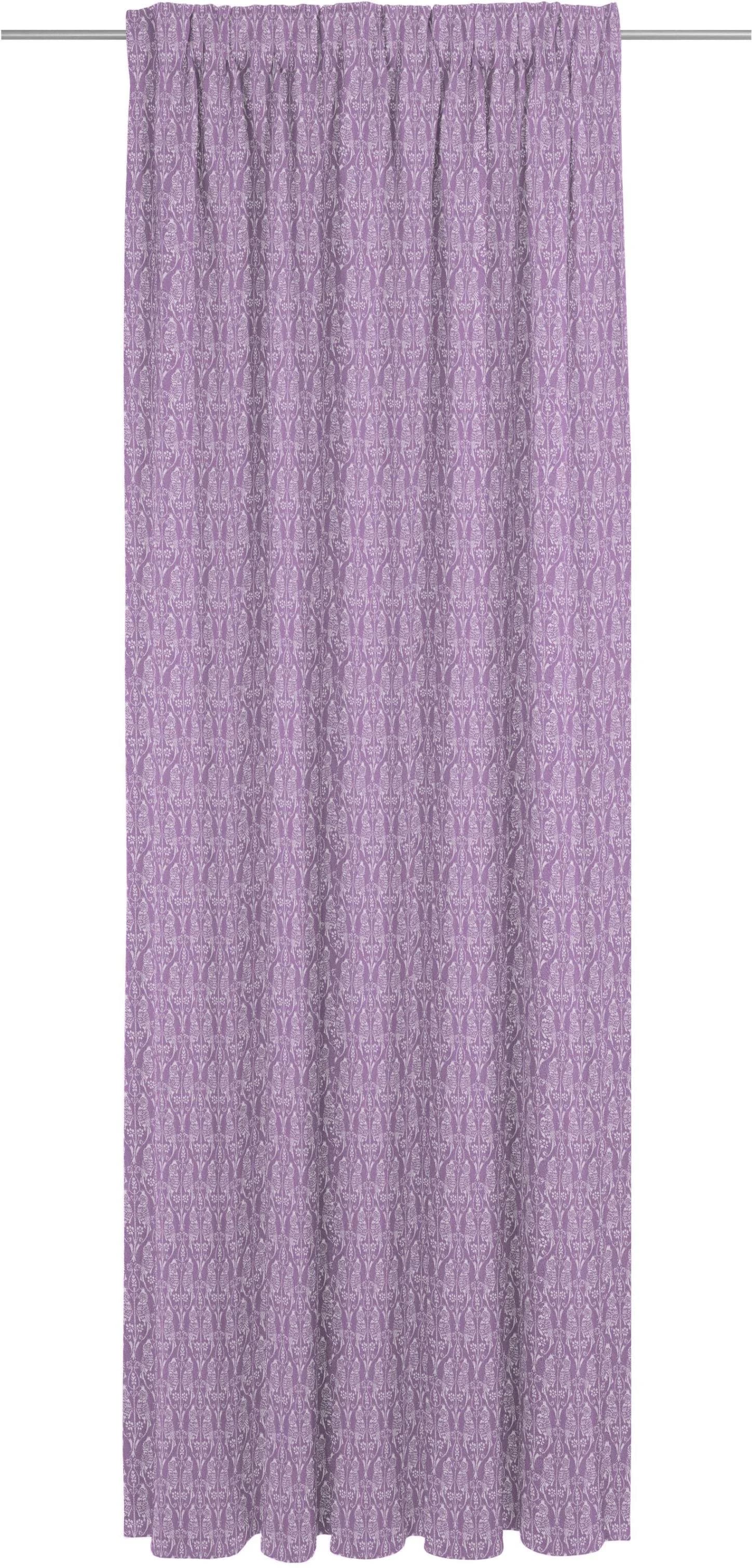 Vorhang ADAM Little Parrot Jacquard Baumwolle Violett 142x175 cm
