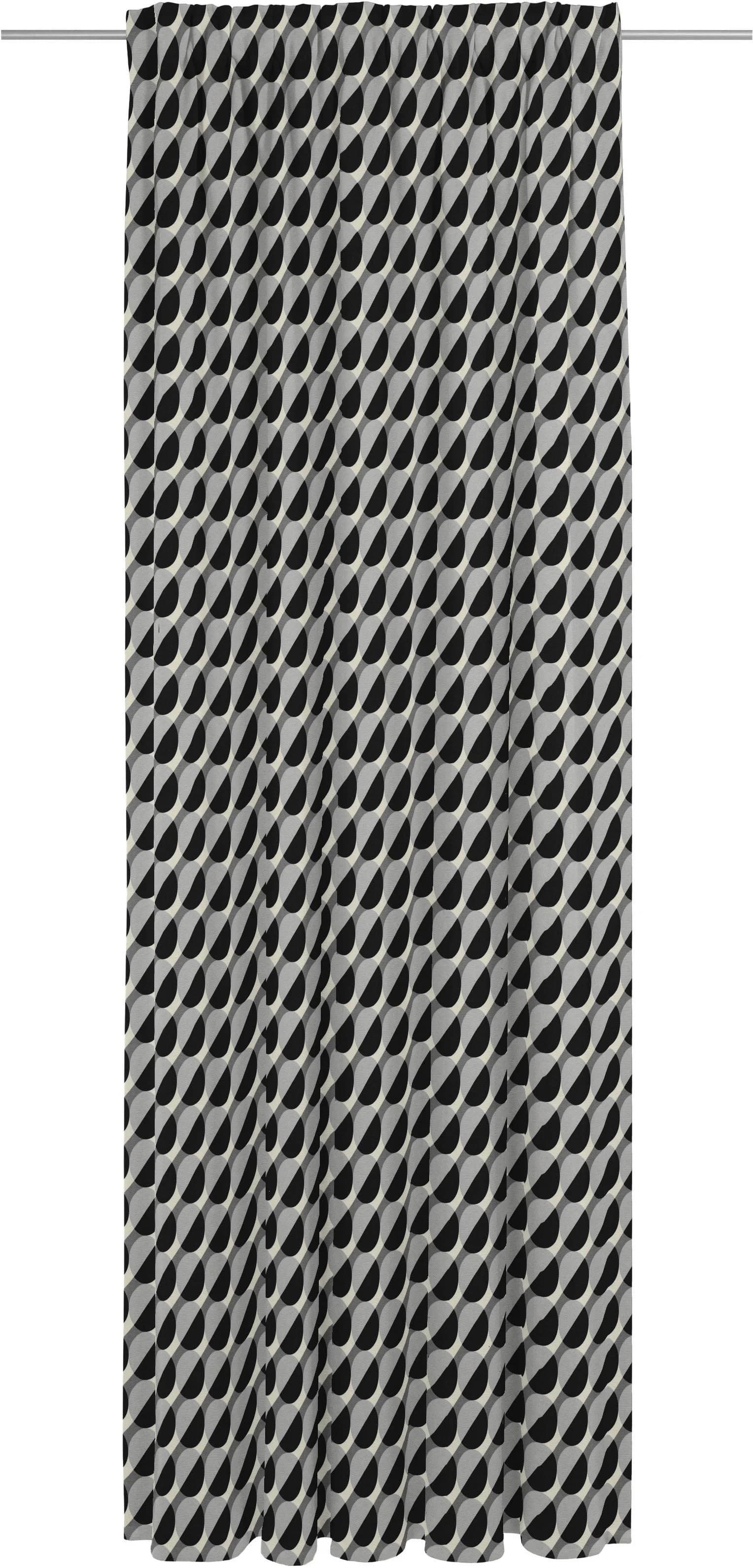 Vorhang ADAM "Circles" Grau Bio-Baumwolle Jacquard