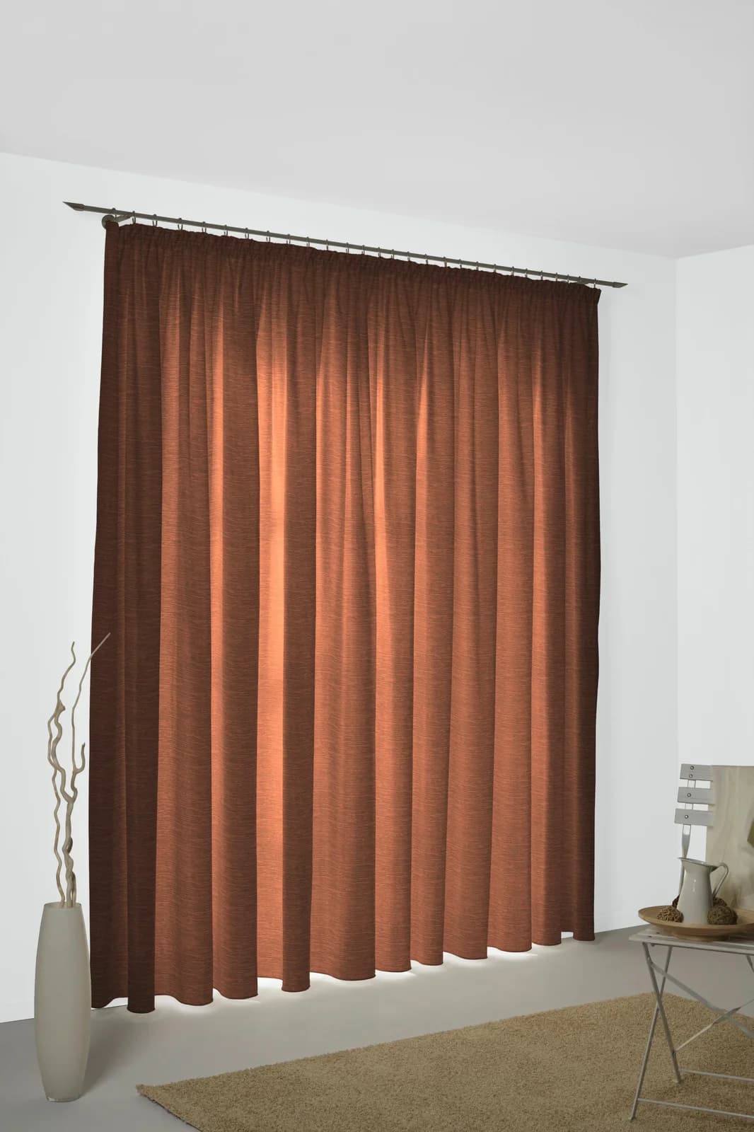 WIRTH Vorhang Trondheim B Schoko 131x175cm Jacquard Polyacryl