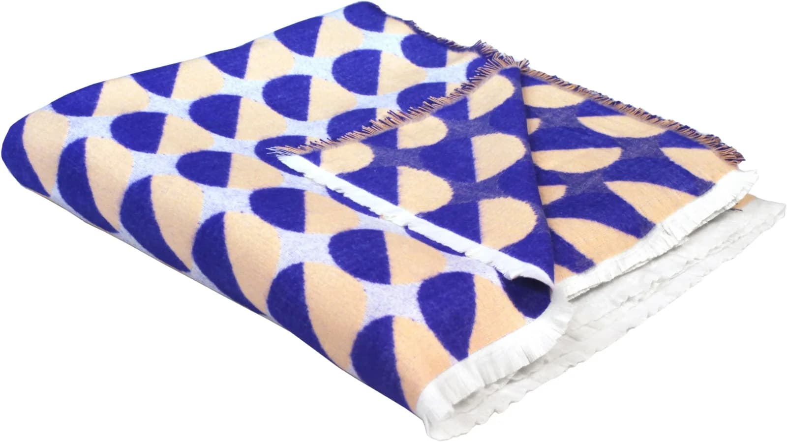 Wohndecke ADAM Circles Bio-Baumwolle 150x210 cm Dunkelblau