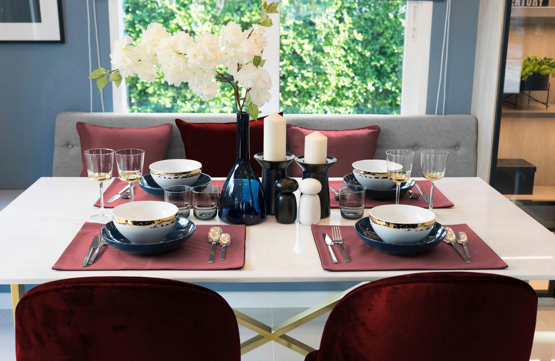Platzset ADAM Uni Collection rot 40x50 cm Baumwolle