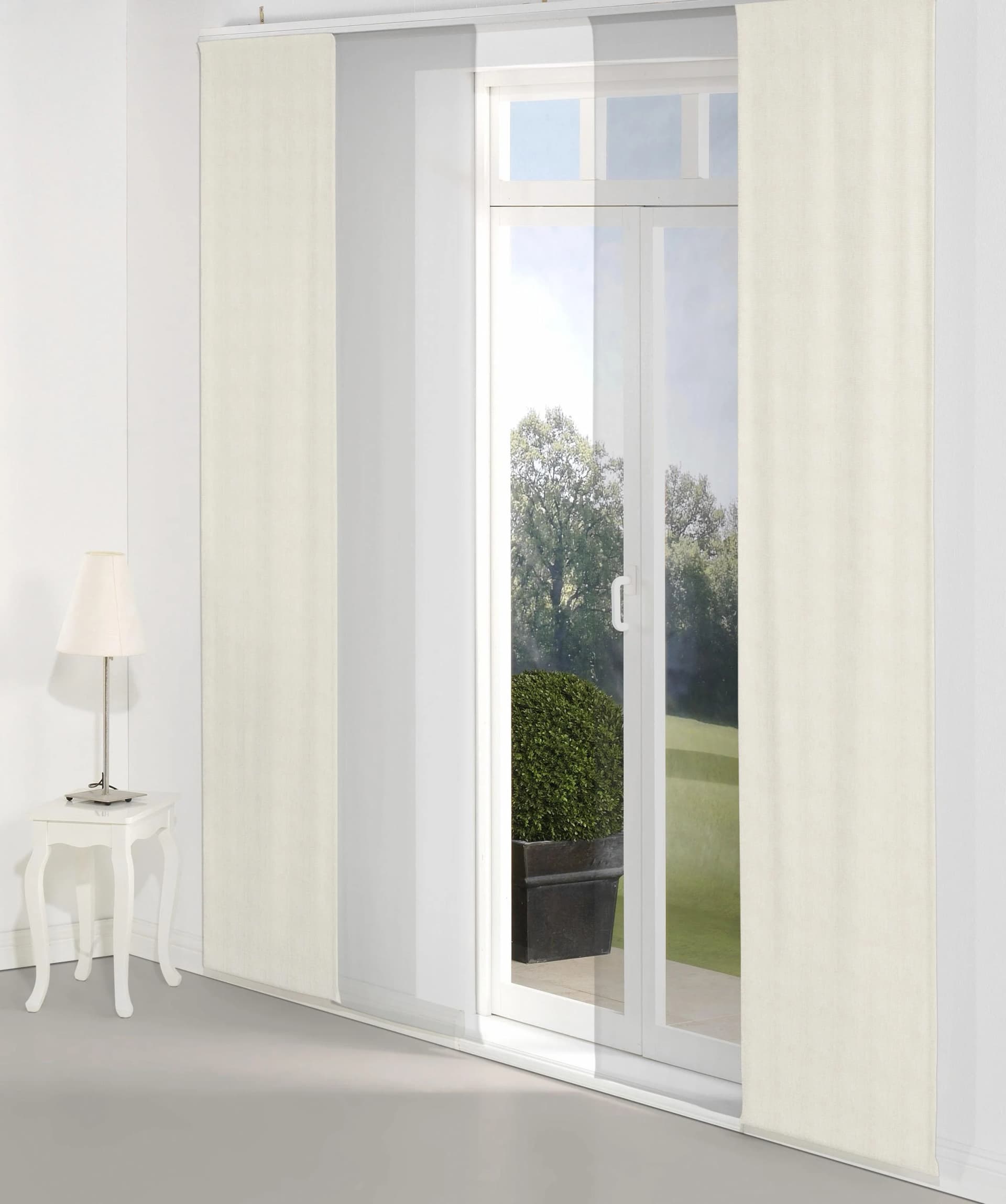 Schiebegardine WIRTH "Torbole" Beige Jacquard Baumwolle Polyester